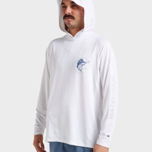 Waterman Marley Hooded Surf Tee - White