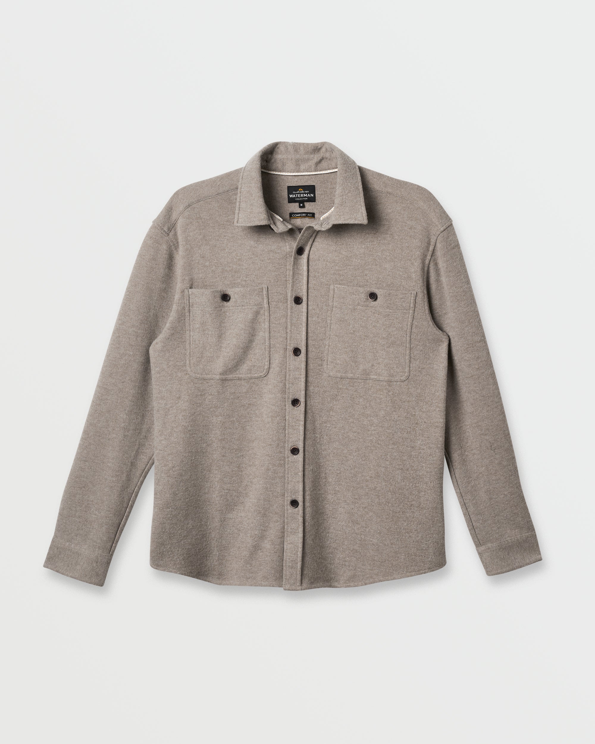 Waterman Harvest Flannel Shirt - Taupe Heather - Image 5