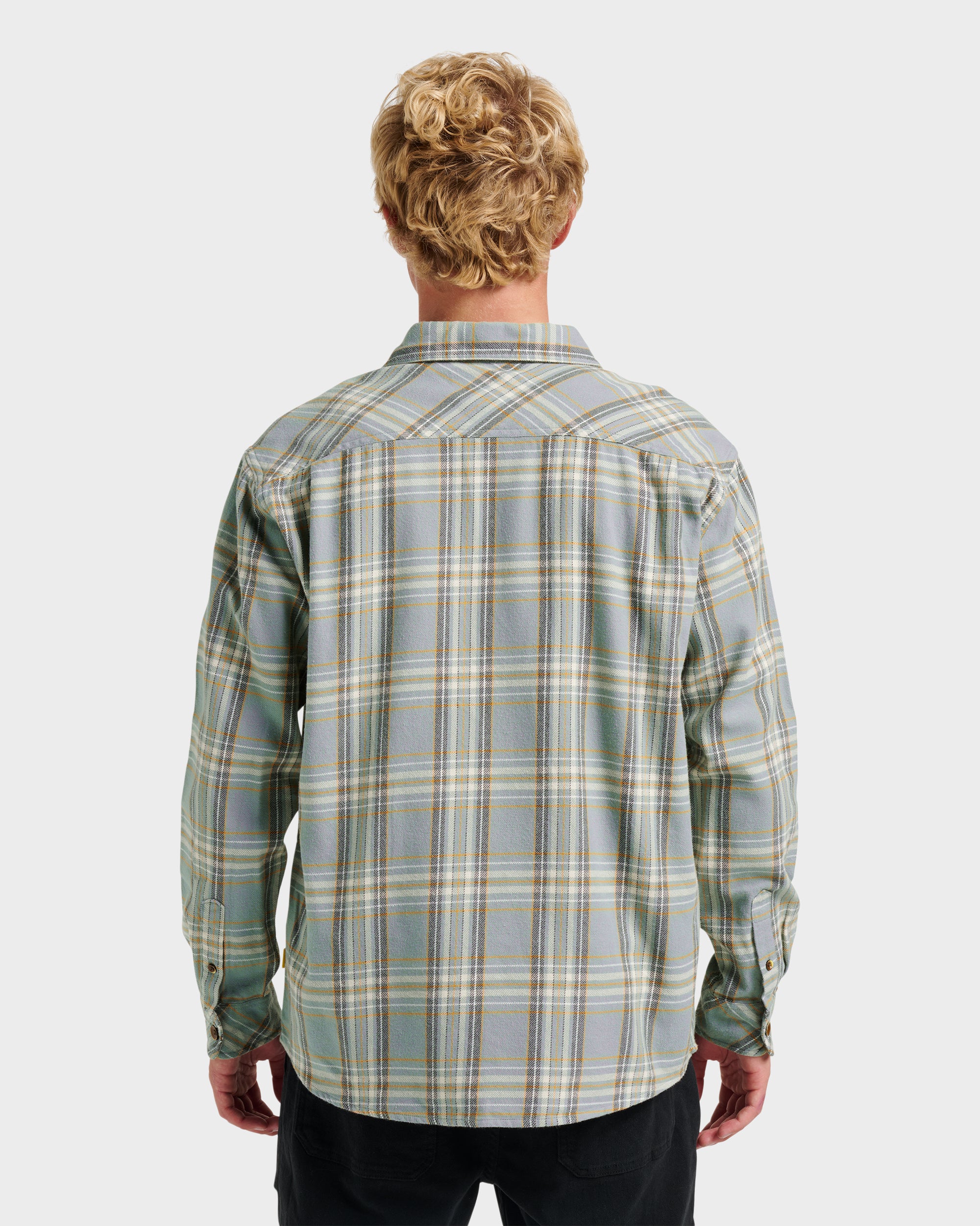 Waterman Bodie Flannel Shirt - Chinois Green - Image 2