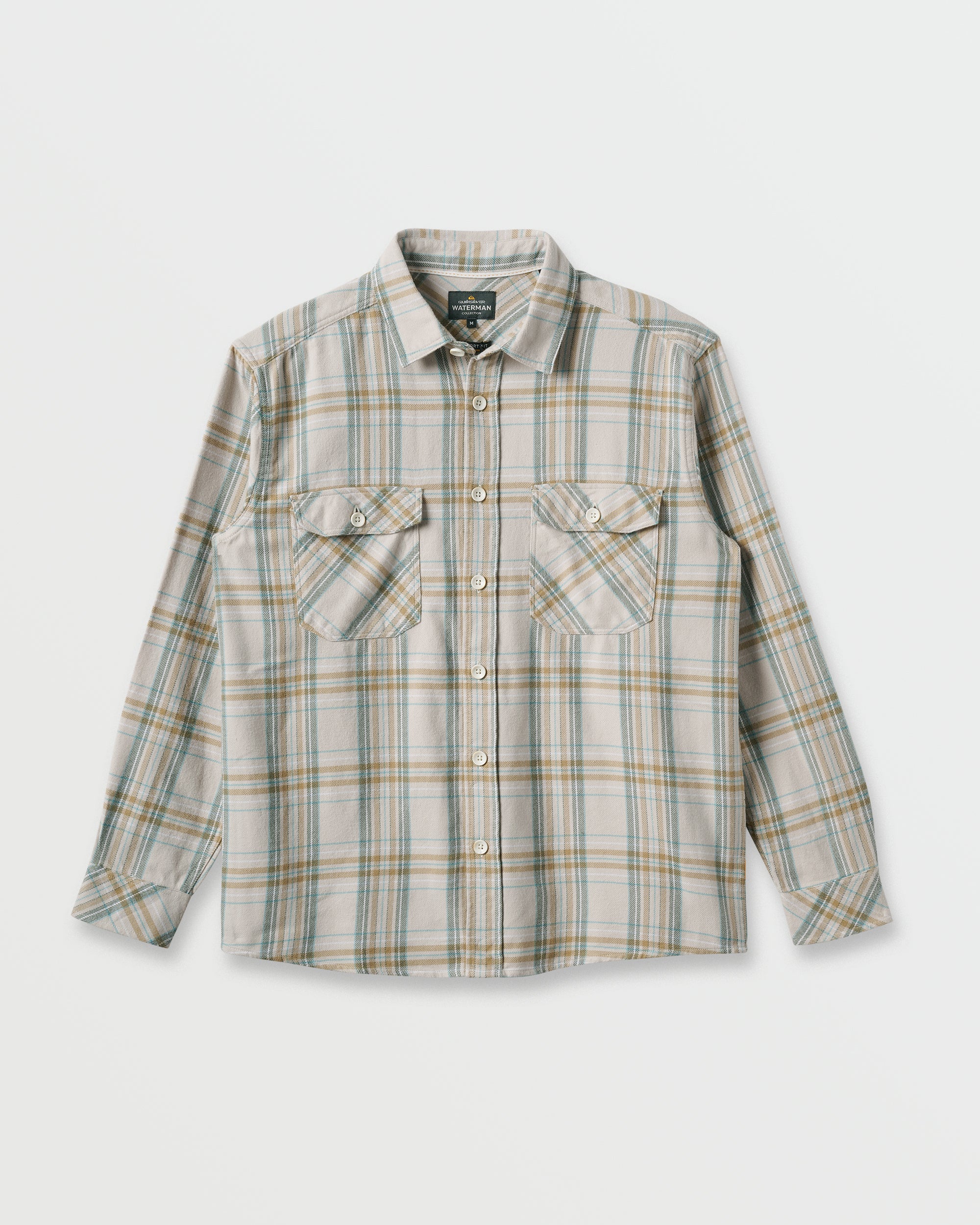 Waterman Bodie Flannel Shirt - Moonbeam - Image 5