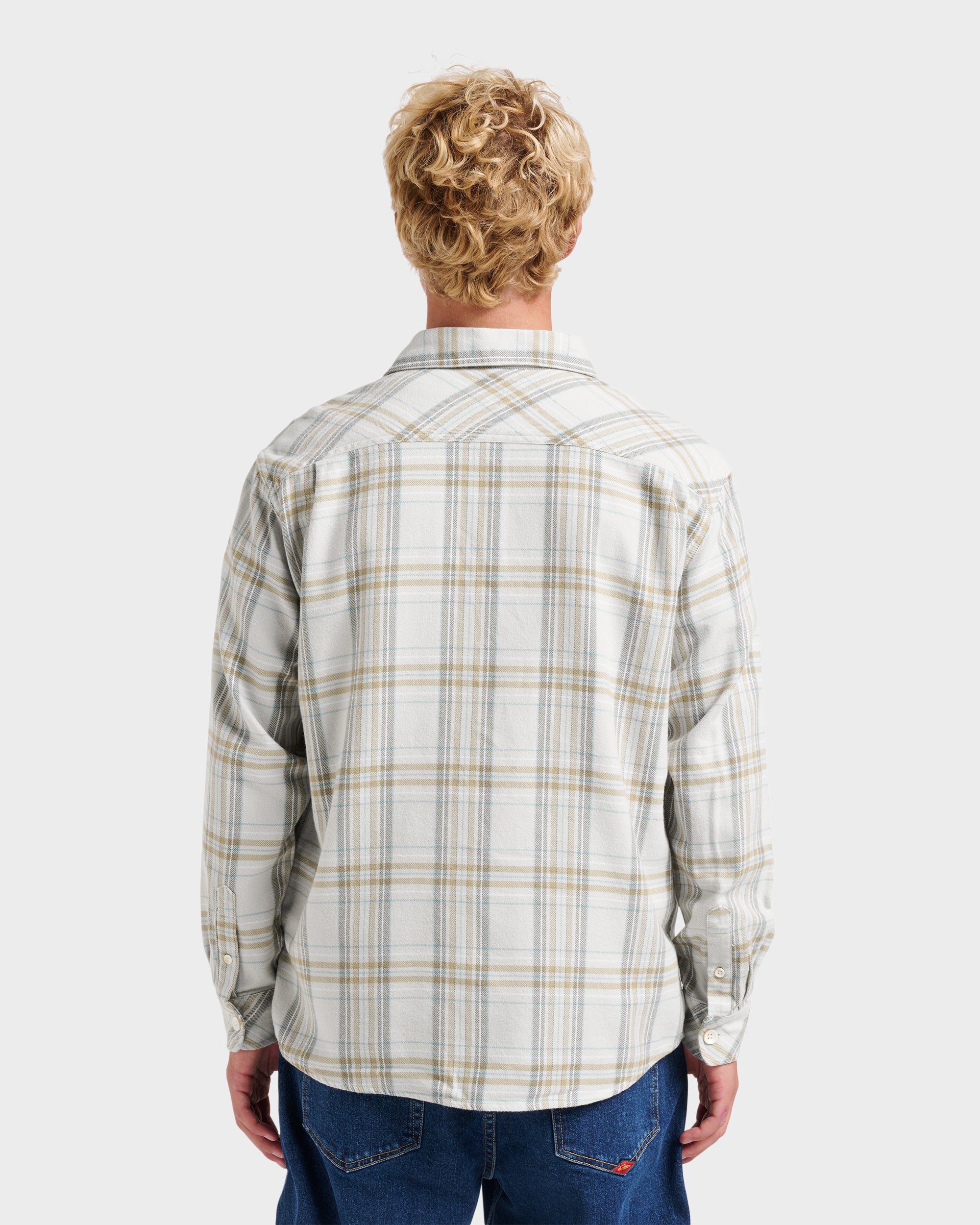 Waterman Bodie Flannel Shirt - Moonbeam - Image 2