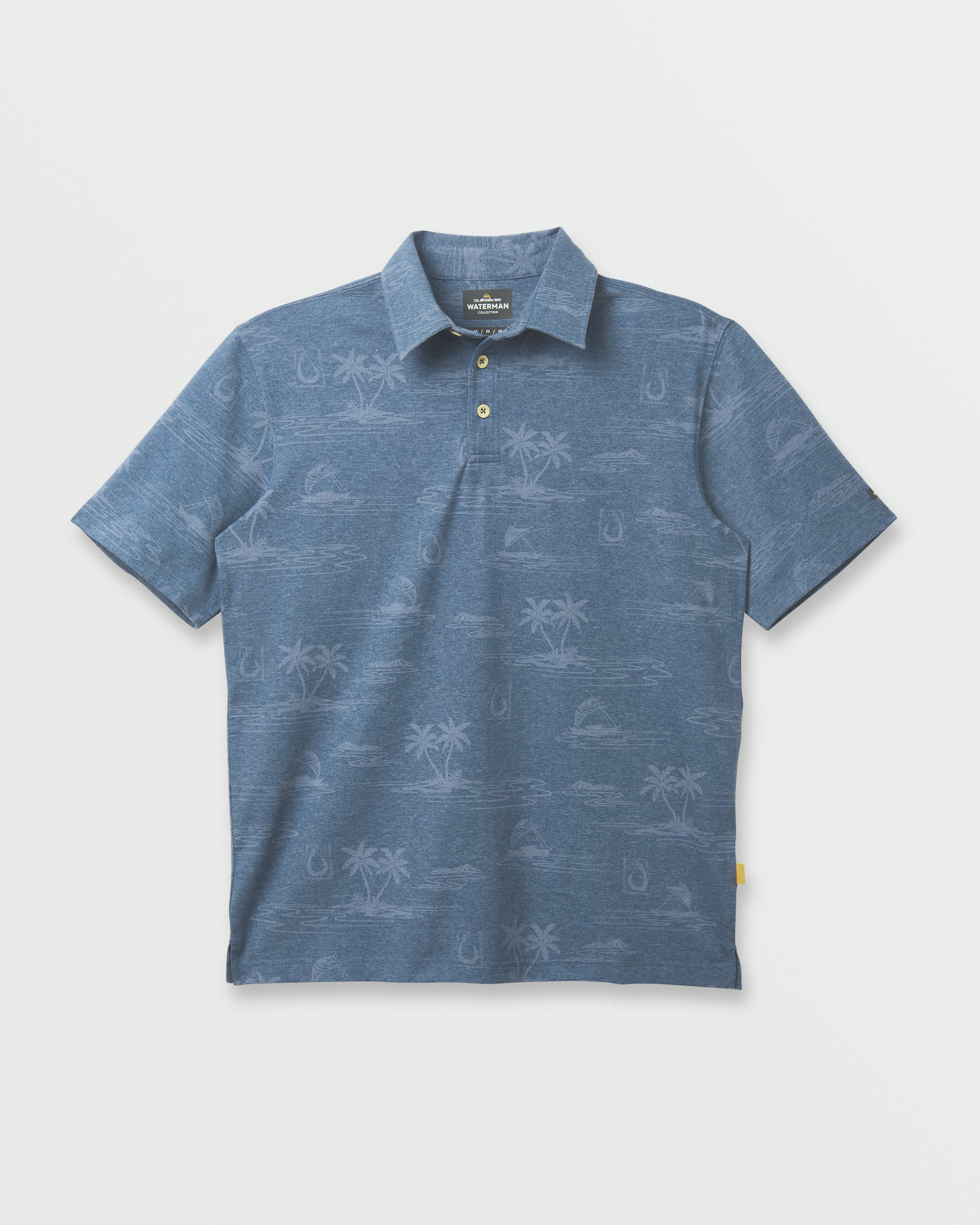 Waterman Island Daze Polo T-Shirt - Real Teal Heather - Image 5