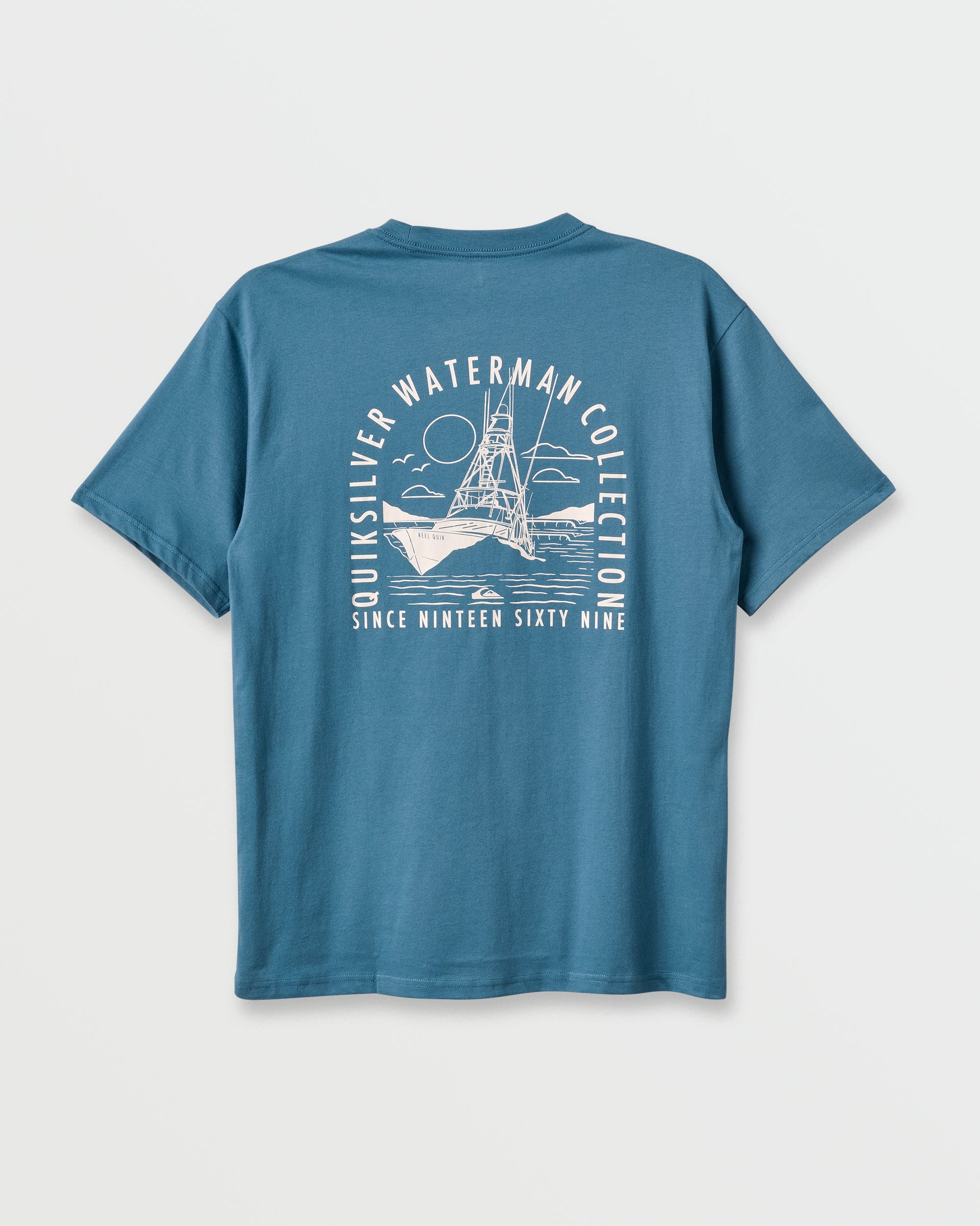 Waterman Out To Sea Classic T-shirt - Real Teal - Image 6