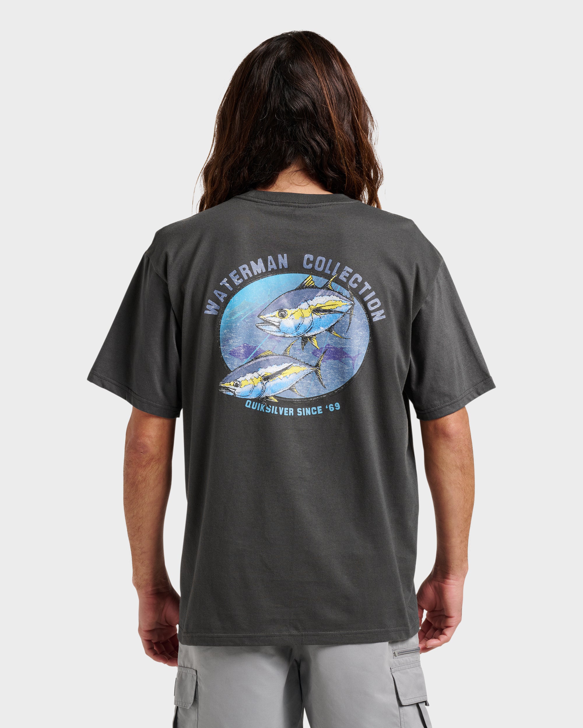 Waterman Double Ahi Classic T-shirt - Phantom - Image 2