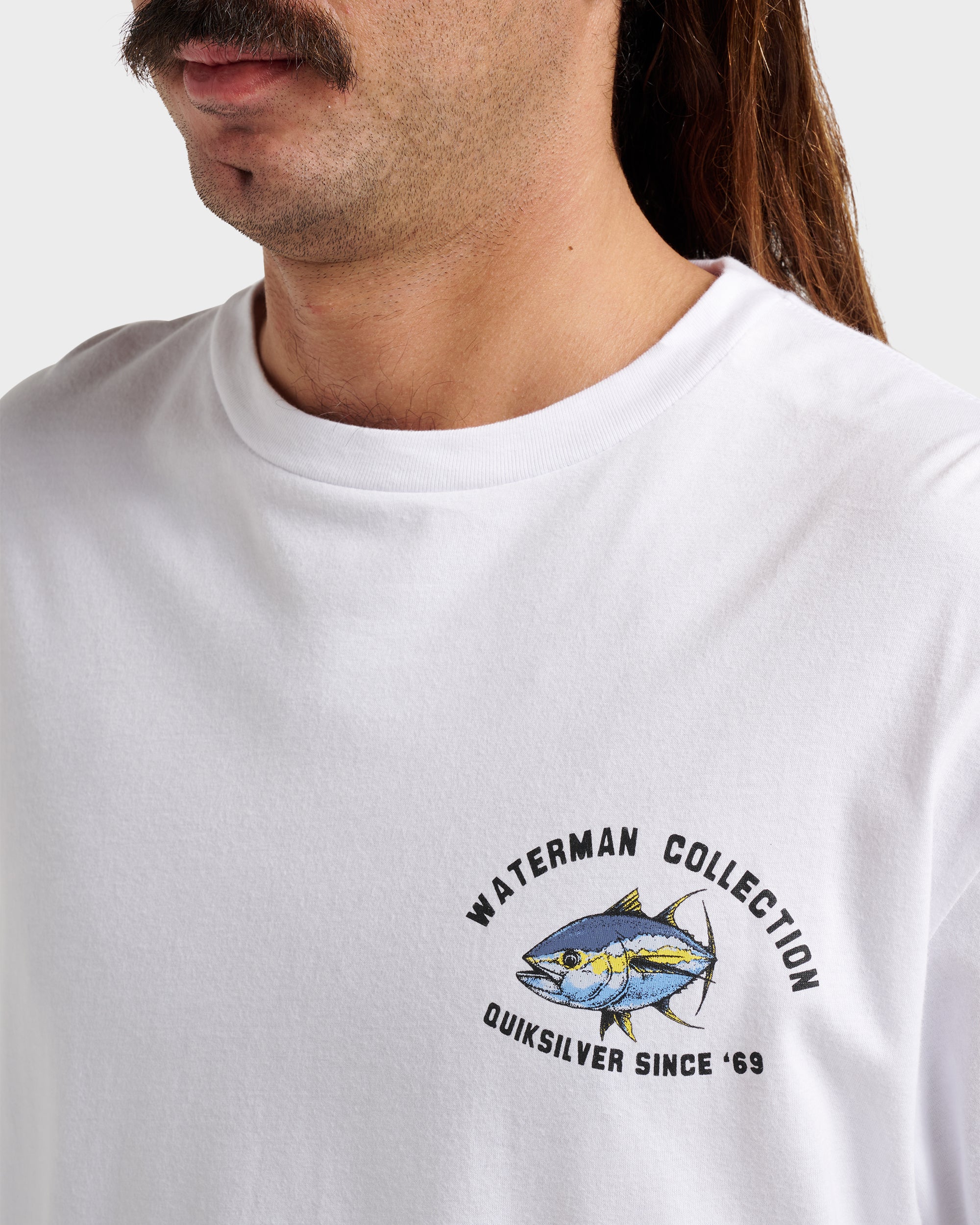 Waterman Double Ahi Classic T-shirt - White - Image 4