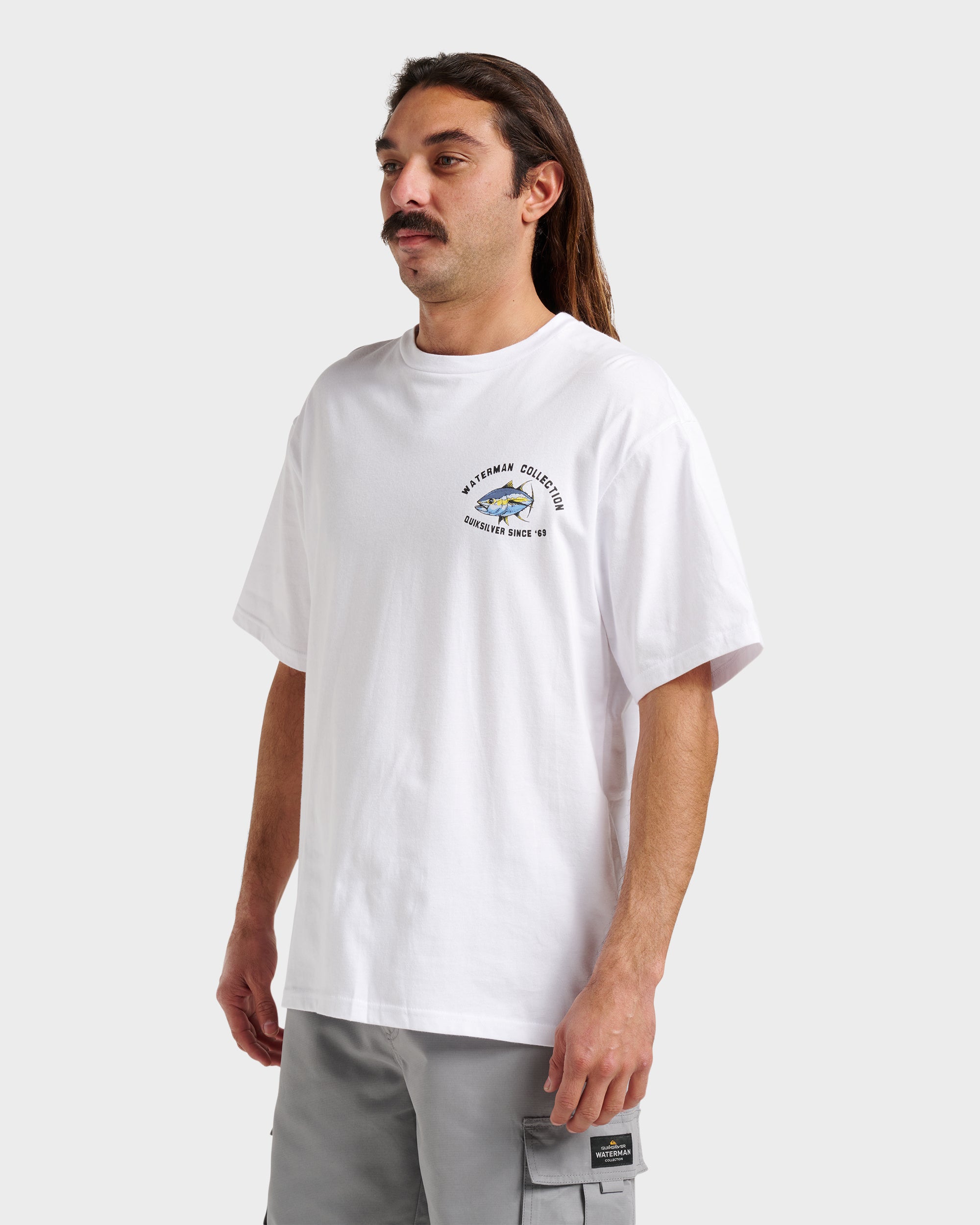 Waterman Double Ahi Classic T-shirt - White - Image 3