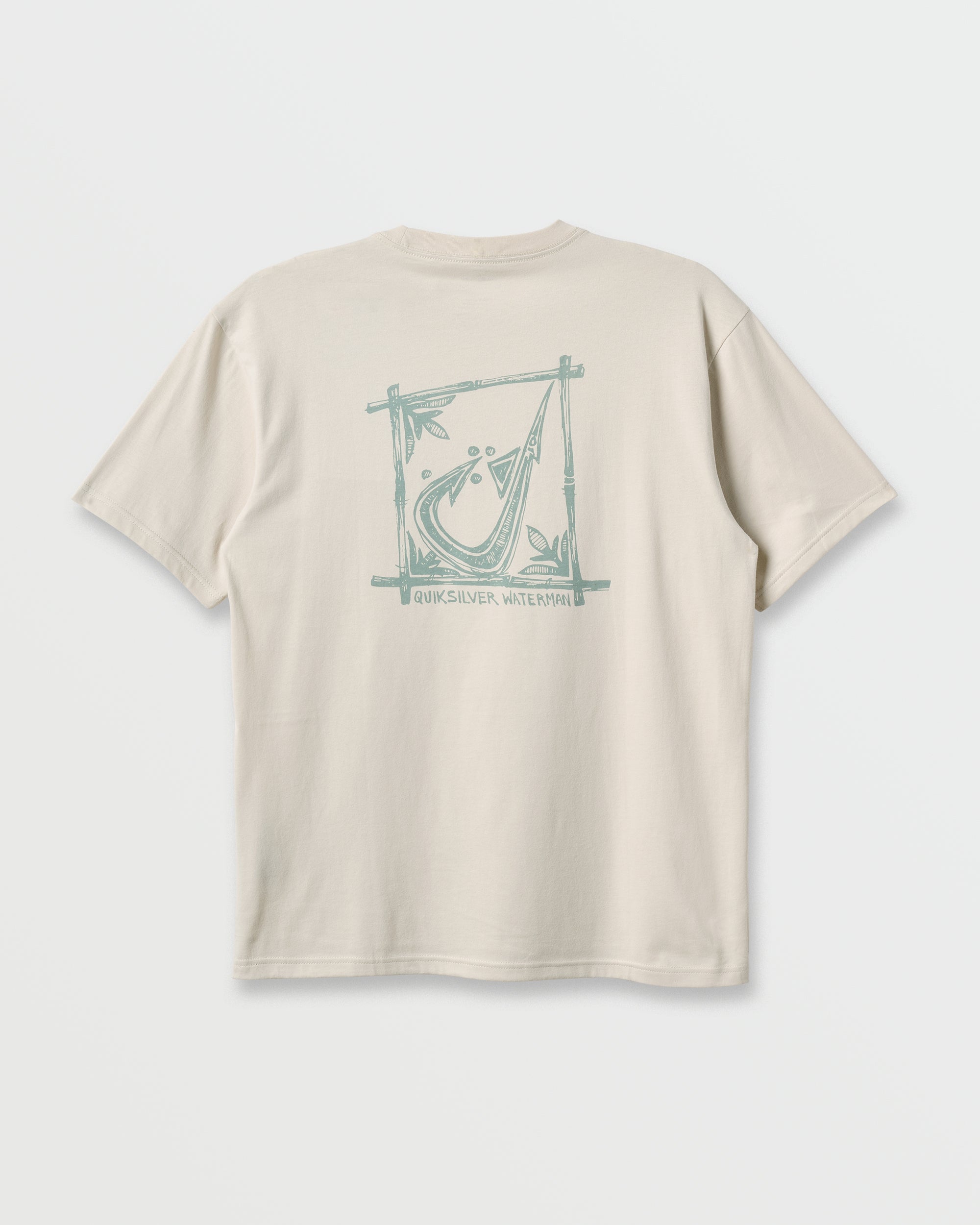 Waterman Hooked On Classic T-shirt - Moonbeam - Image 6