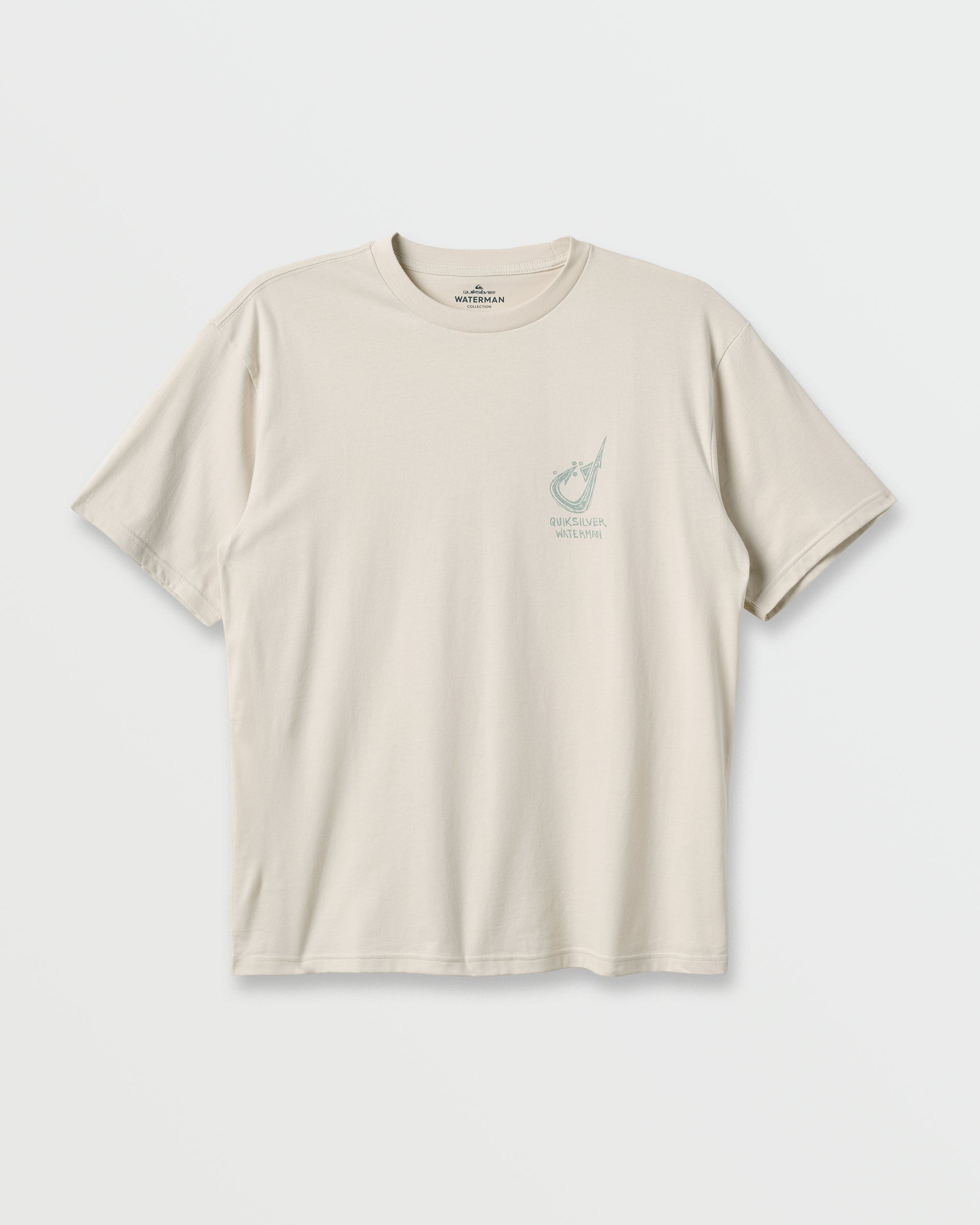 Waterman Hooked On Classic T-shirt - Moonbeam - Image 5