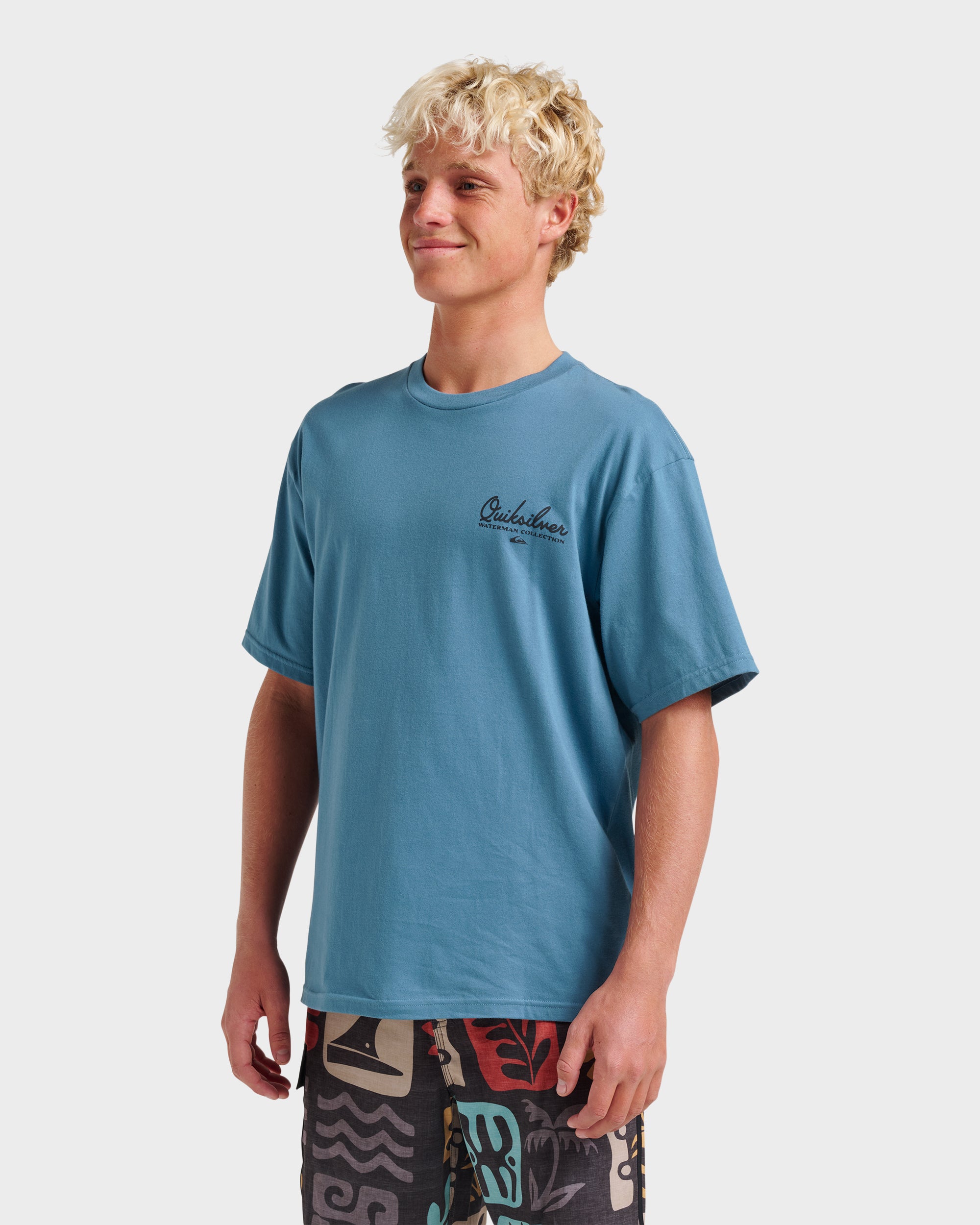 Waterman Pleasure Island Classic T-shirt - Real Teal - Image 3