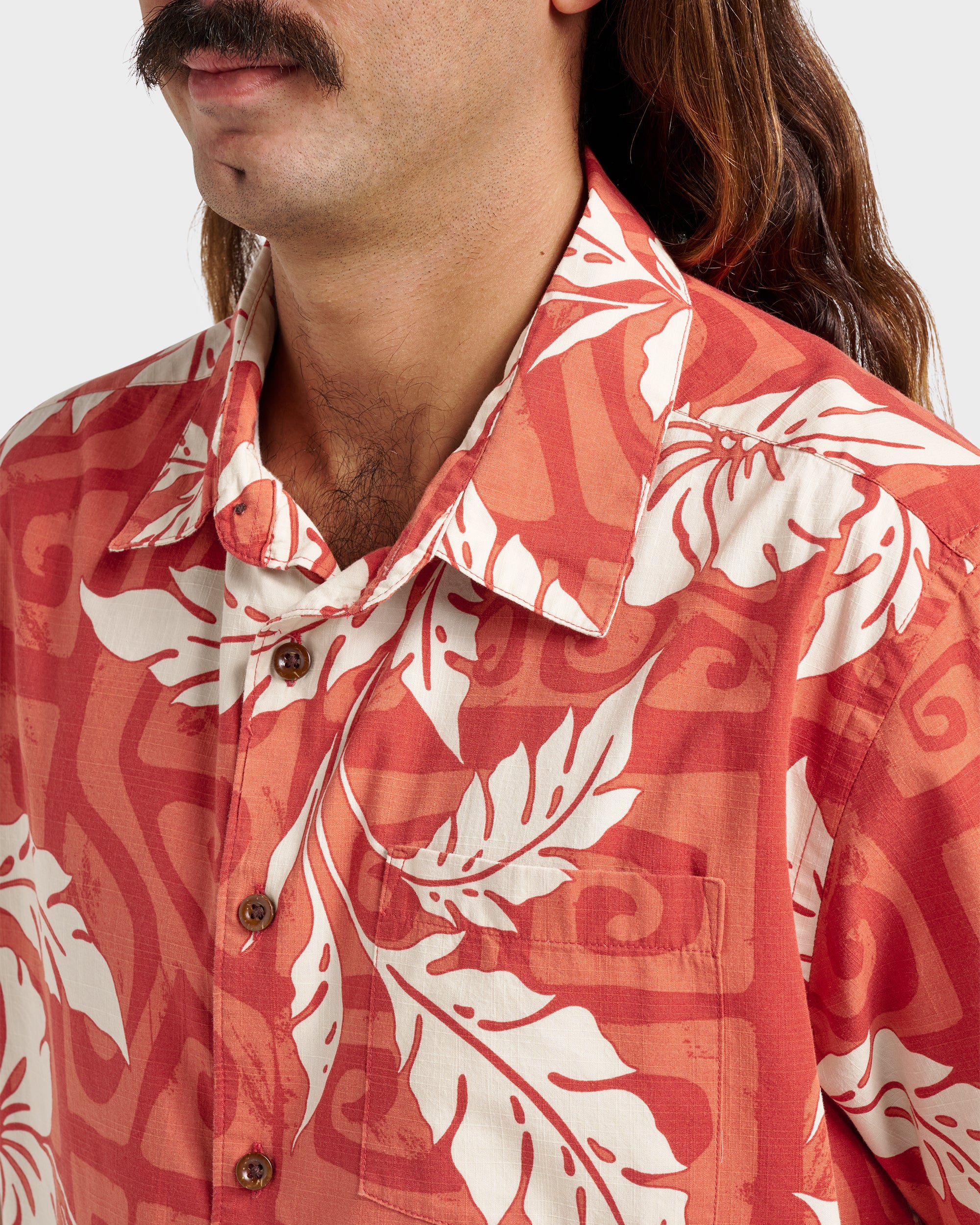 Waterman Beach Shack Shirt - Hot Sauce - Image 4