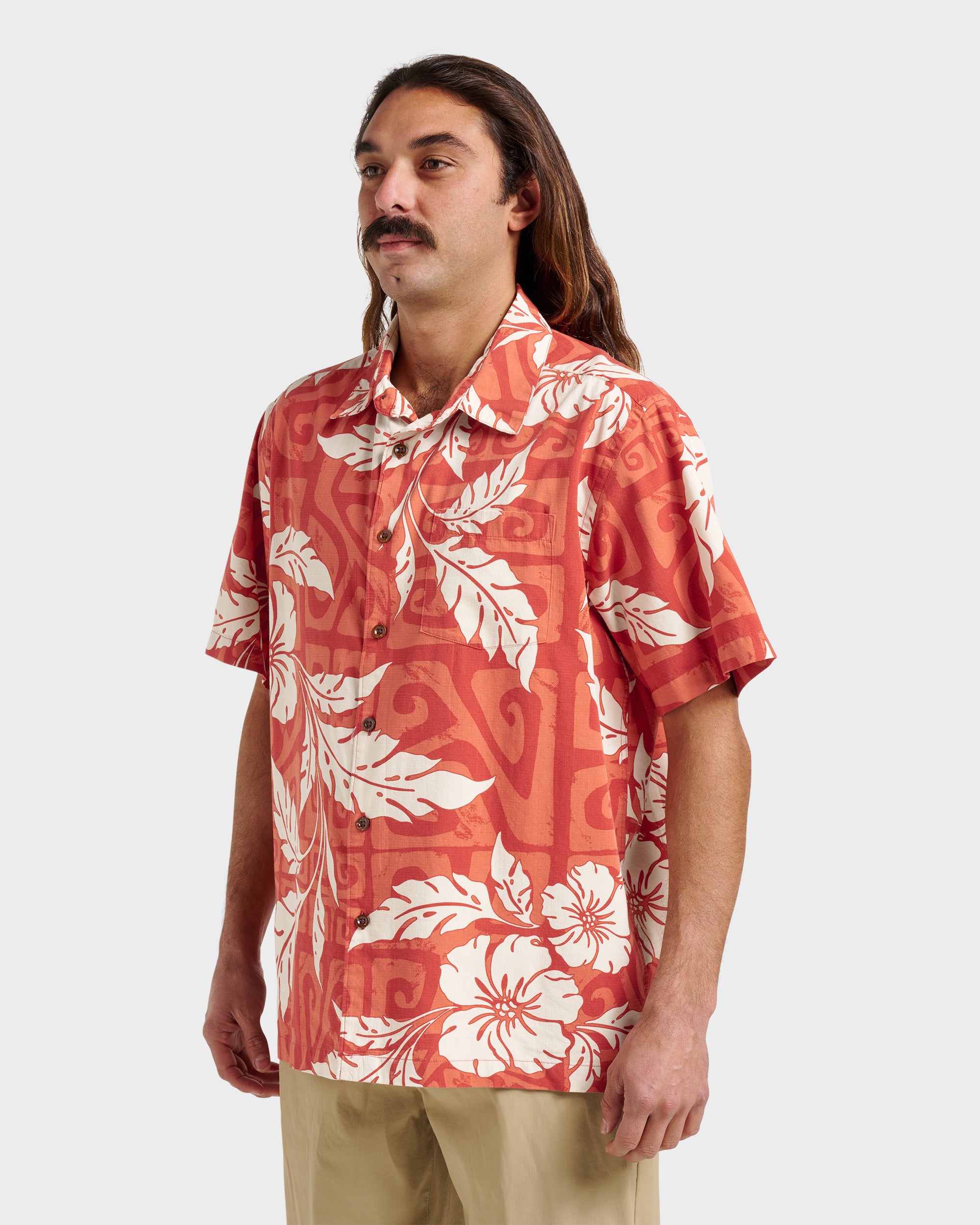 Waterman Beach Shack Shirt - Hot Sauce - Image 3