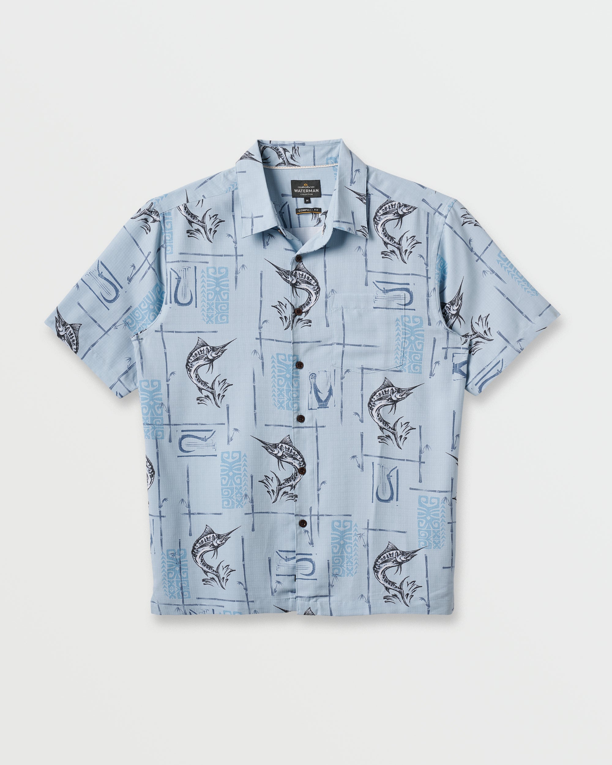 Waterman Big Day Short Sleeve Shirt - Ashley Blue - Image 5