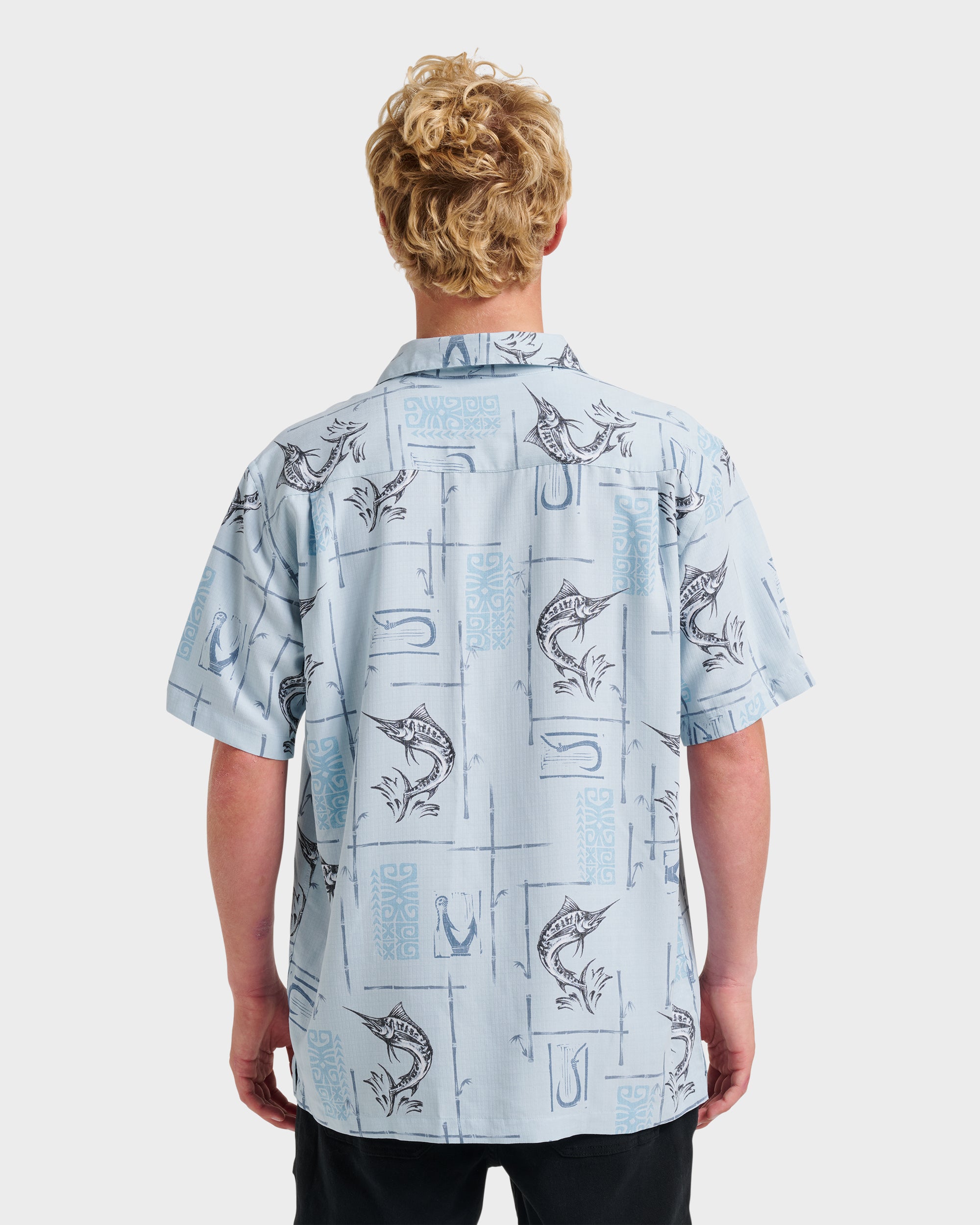Waterman Big Day Short Sleeve Shirt - Ashley Blue - Image 2