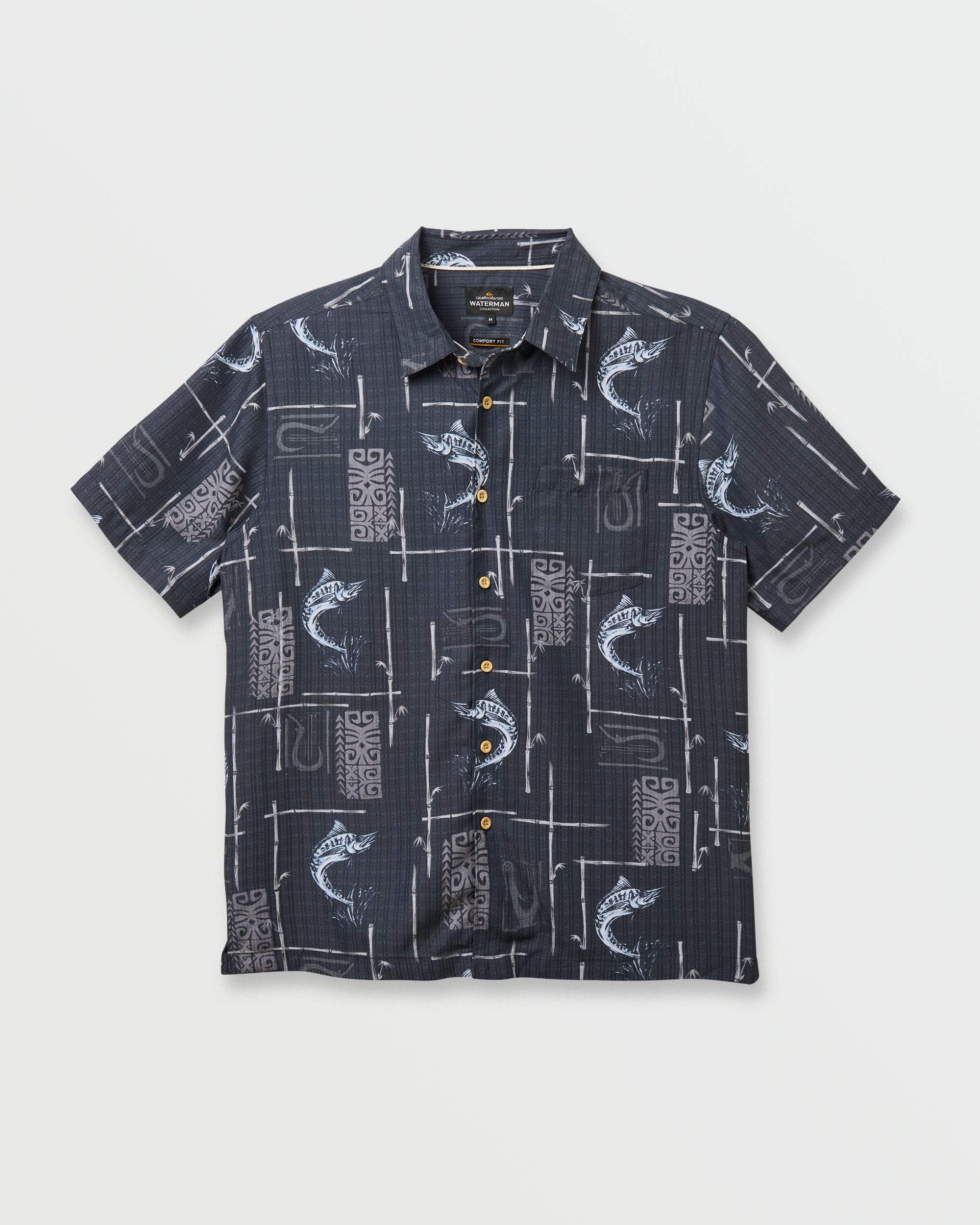 Waterman Big Day Short Sleeve Shirt - Phantom - Image 4