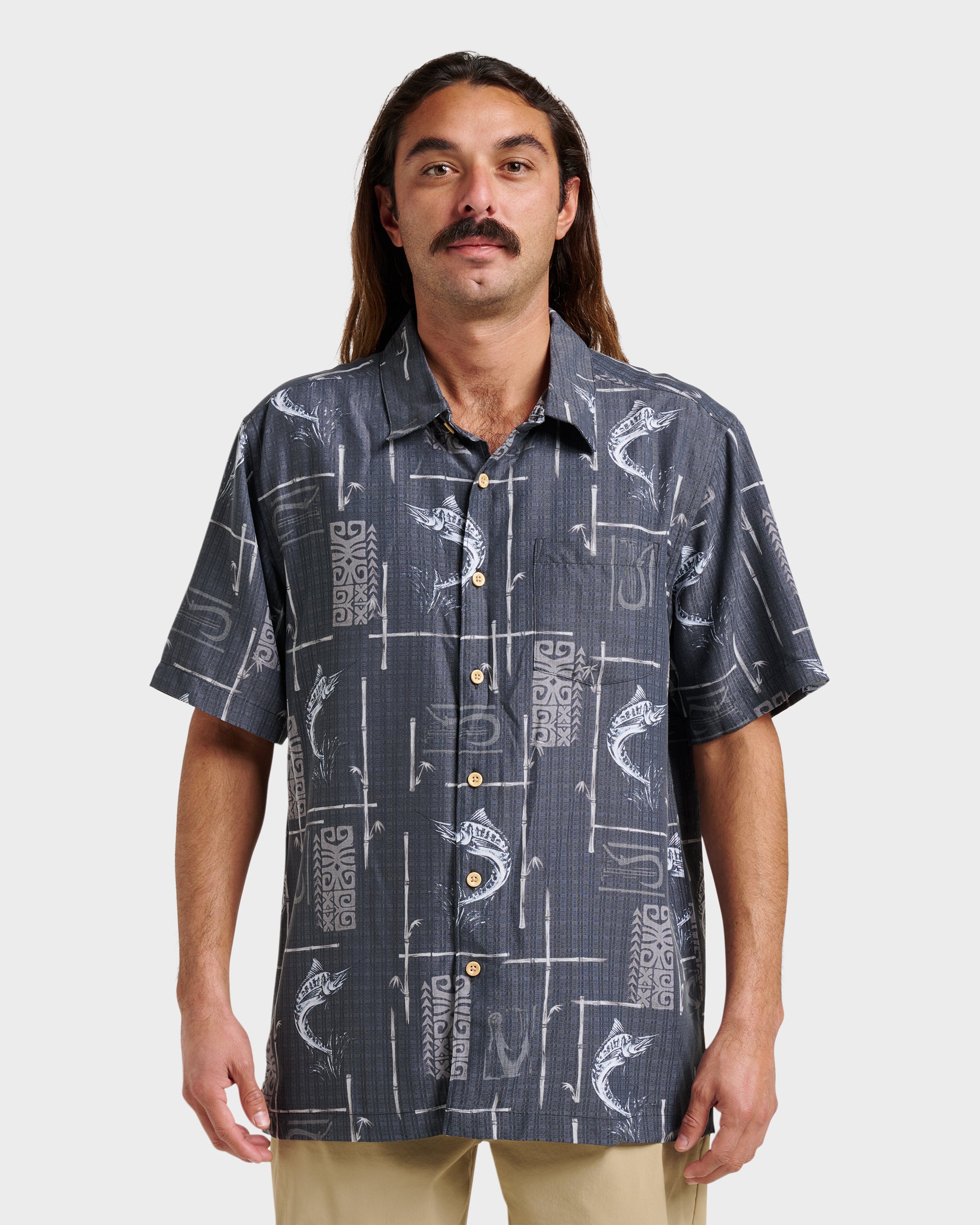 Waterman Big Day Short Sleeve Shirt - Phantom