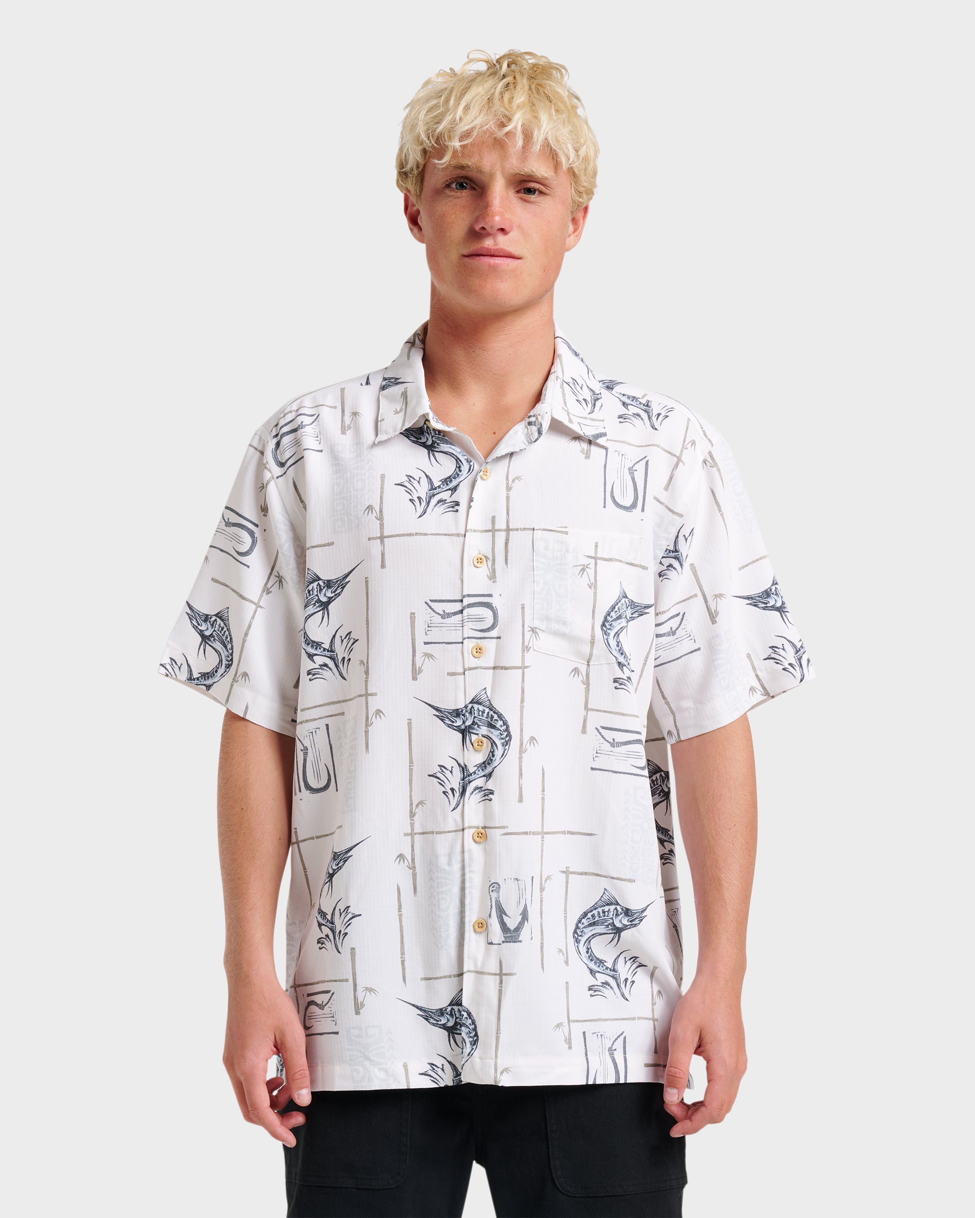 Waterman Big Day Short Sleeve Shirt - White
