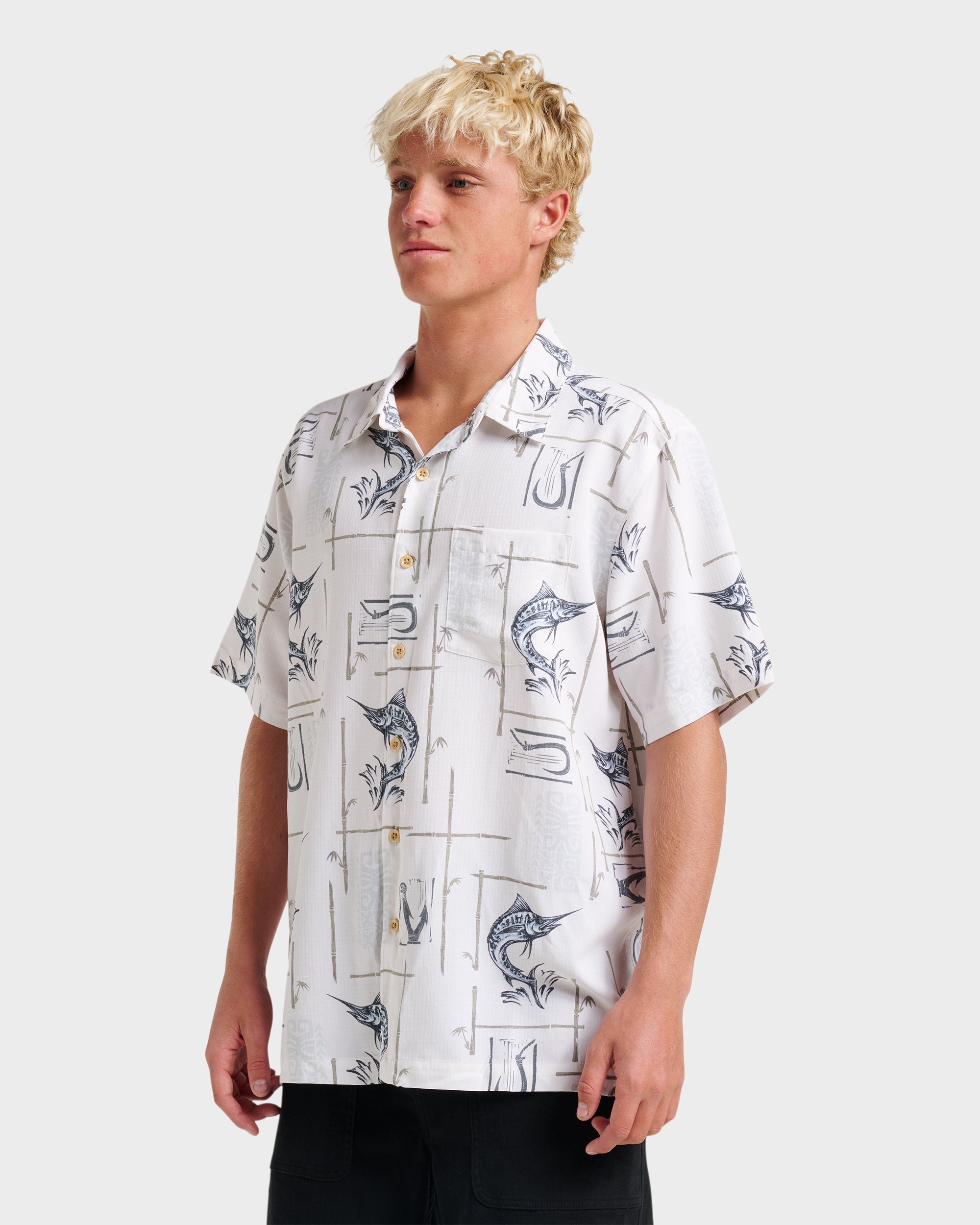 Waterman Big Day Short Sleeve Shirt - White - Image 3