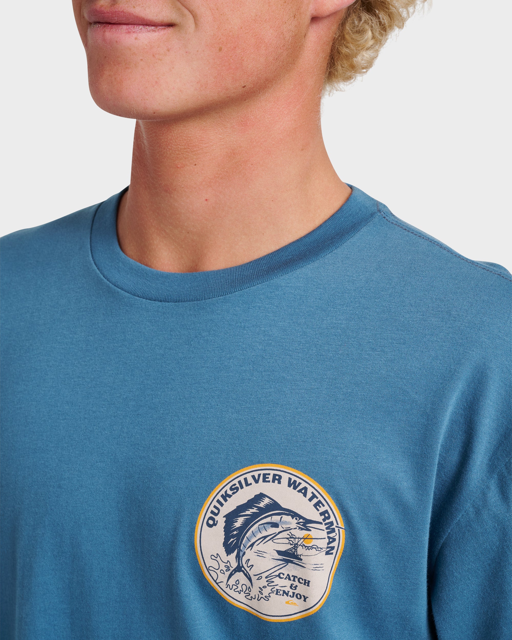 Waterman Catch & Release Classic T-shirt - Real Teal - Image 4