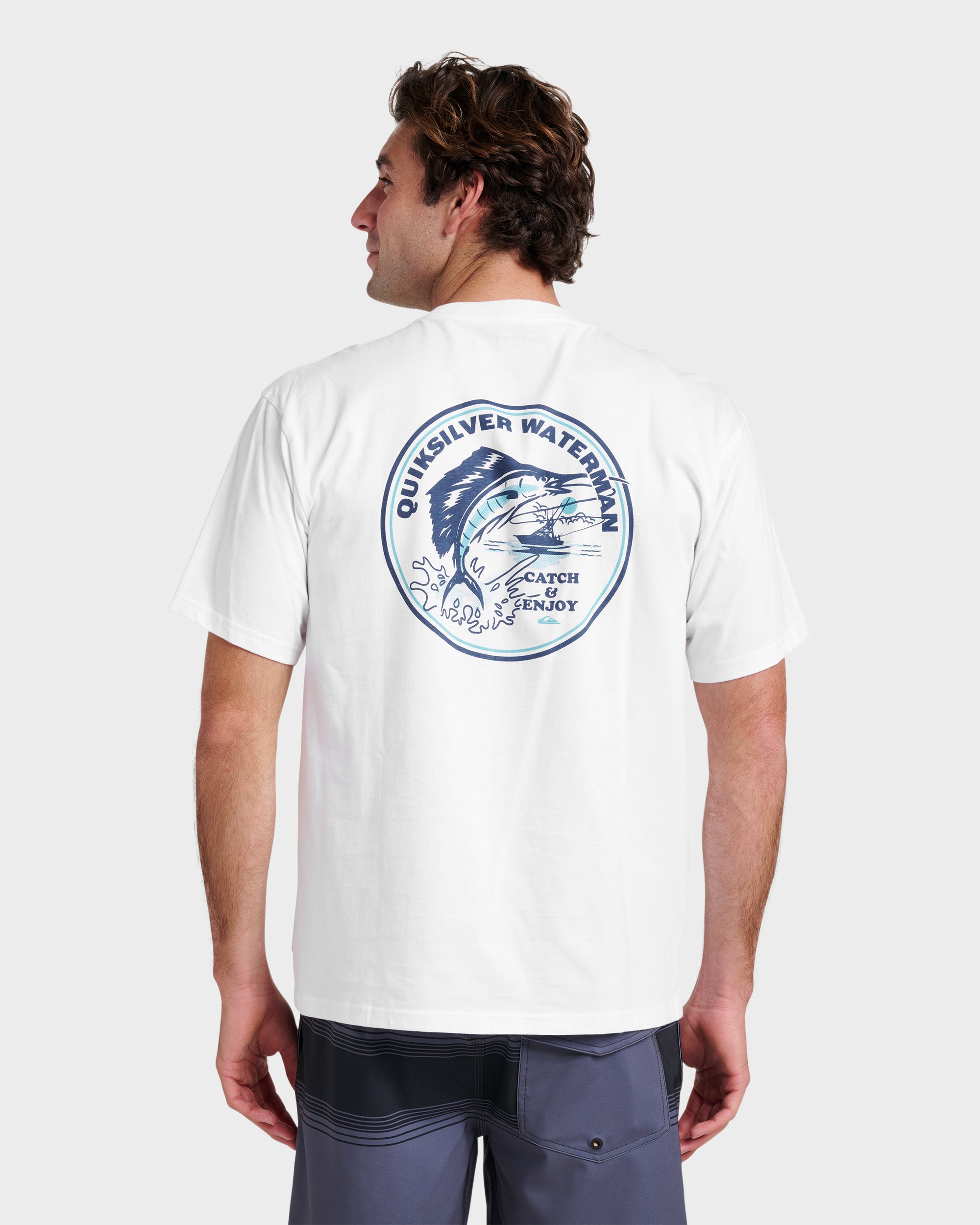 Waterman Catch & Release Classic T-shirt - White - Image 2