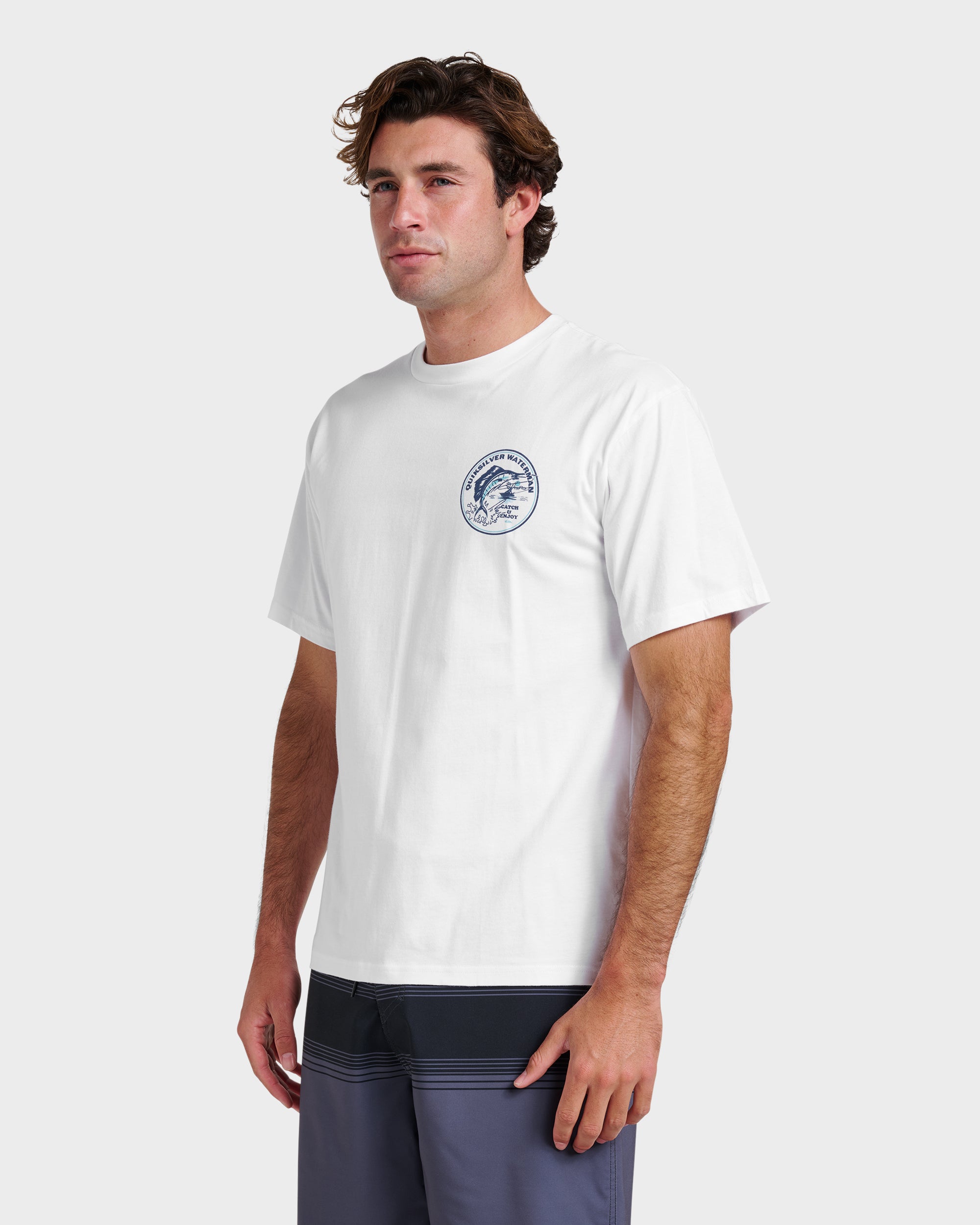 Waterman Catch & Release Classic T-shirt - White - Image 3