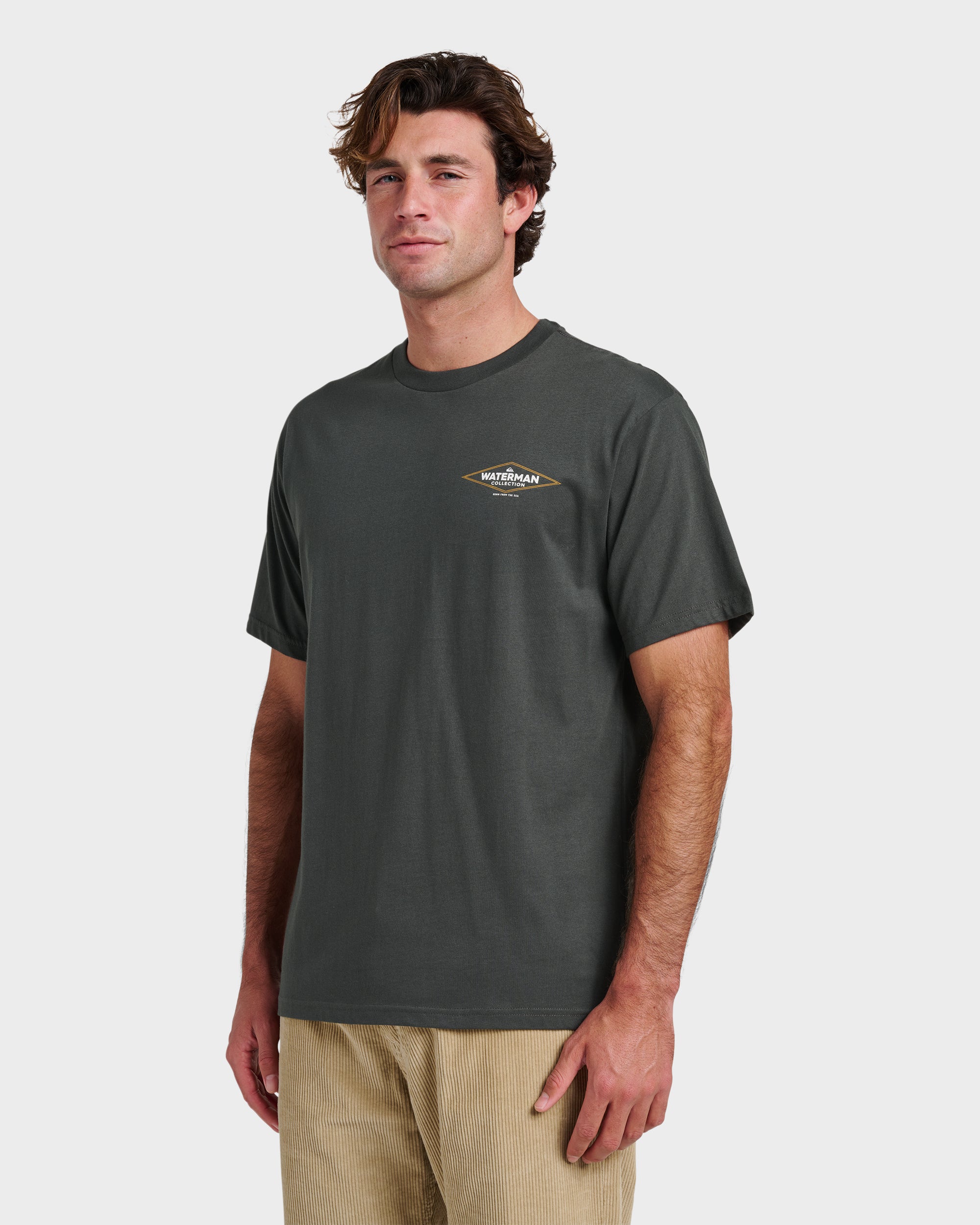 Waterman Diamond Classic T-shirt - Phantom - Image 3