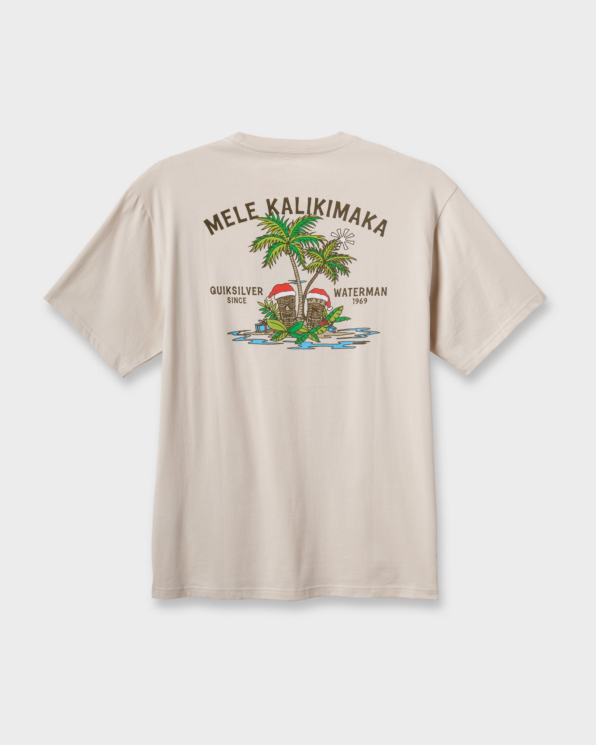 Waterman Tiki Holiday Classic T-shirt - Moonbeam - Image 6