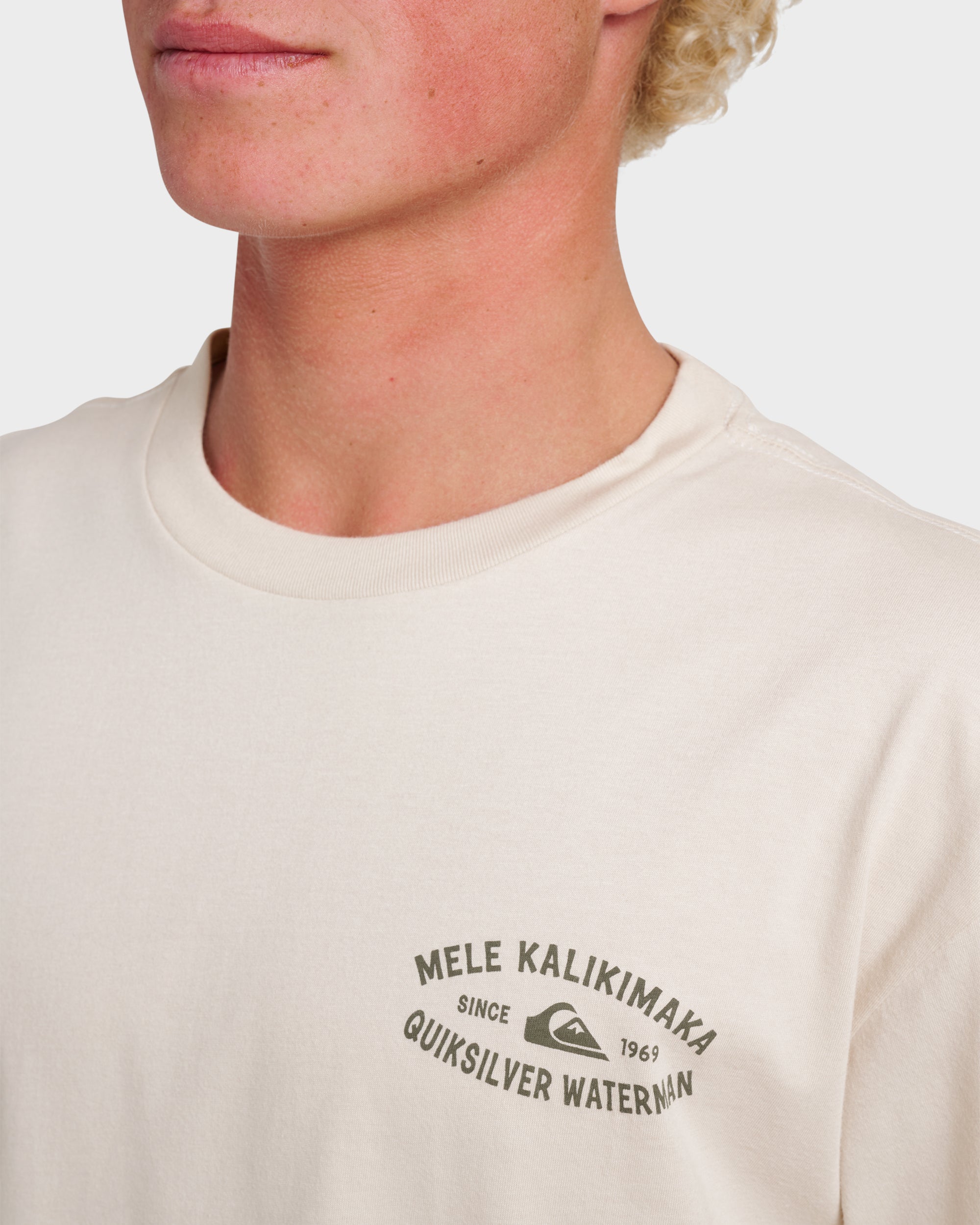 Waterman Tiki Holiday Classic T-shirt - Moonbeam - Image 4
