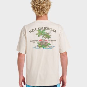 Waterman Tiki Holiday Classic T-shirt - Moonbeam