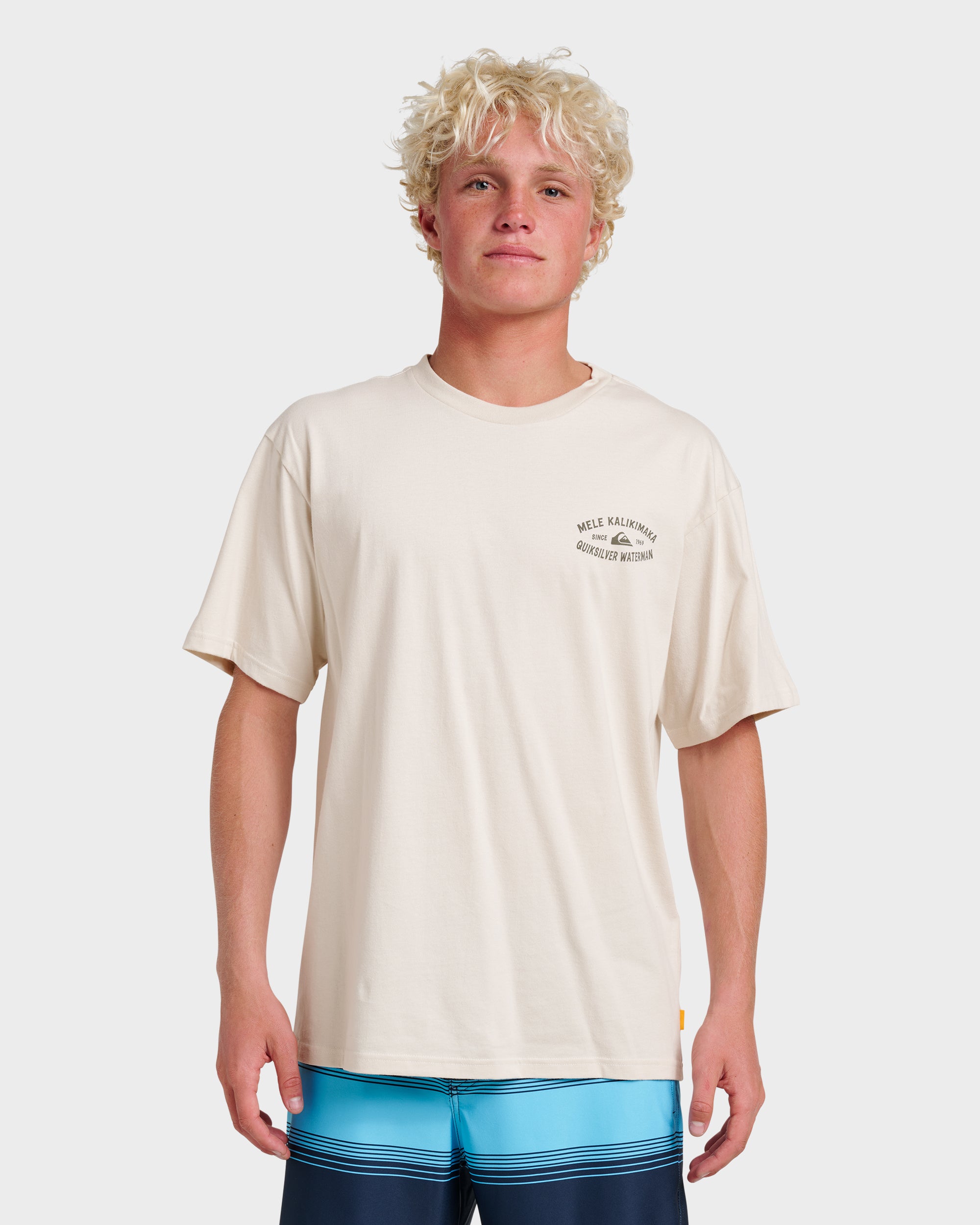 Waterman Tiki Holiday Classic T-shirt - Moonbeam - Image 2