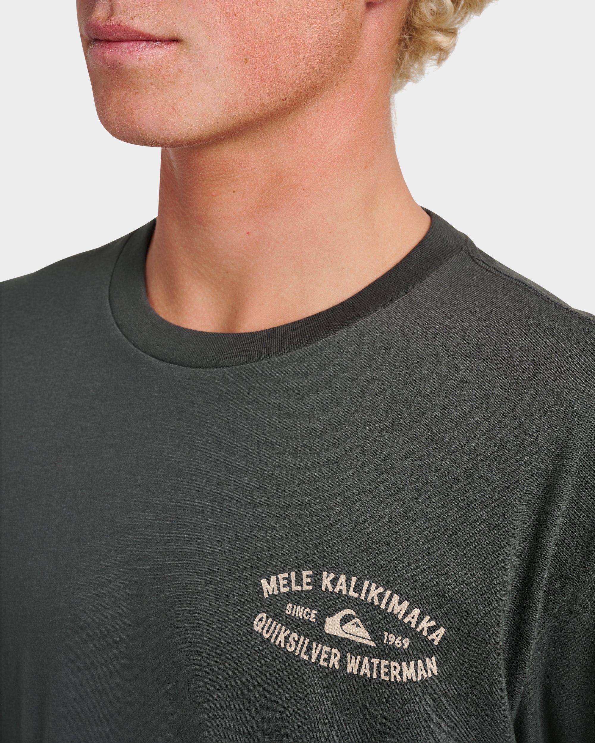 Waterman Tiki Holiday Classic T-shirt - Phantom - Image 4
