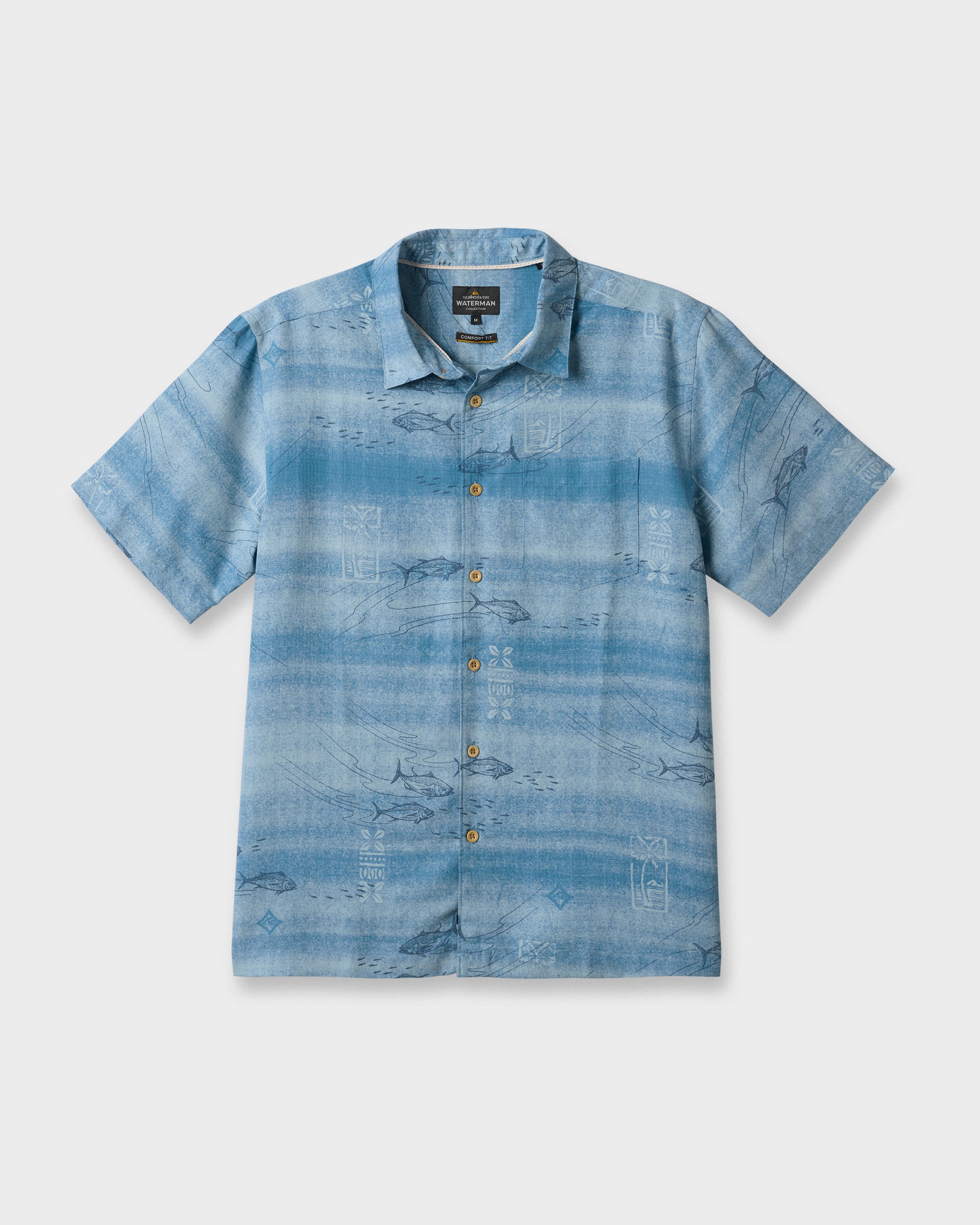 Waterman Go Fish Shirt - Sterling Blue - Image 5