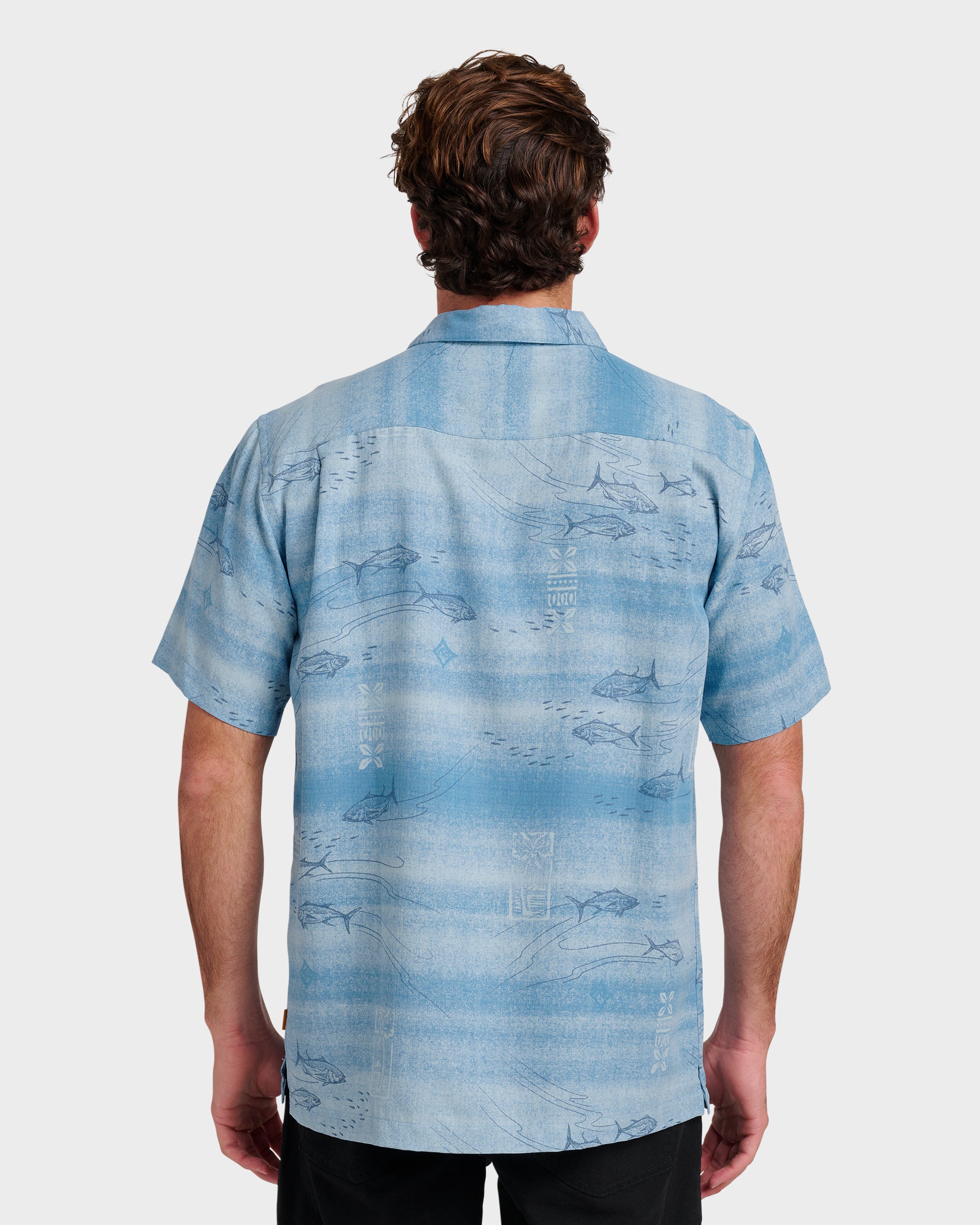Waterman Go Fish Shirt - Sterling Blue - Image 2