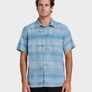 Waterman Go Fish Shirt - Sterling Blue