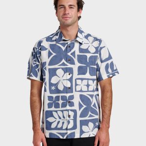 Waterman Tiki Island Shirt - Flint Stone