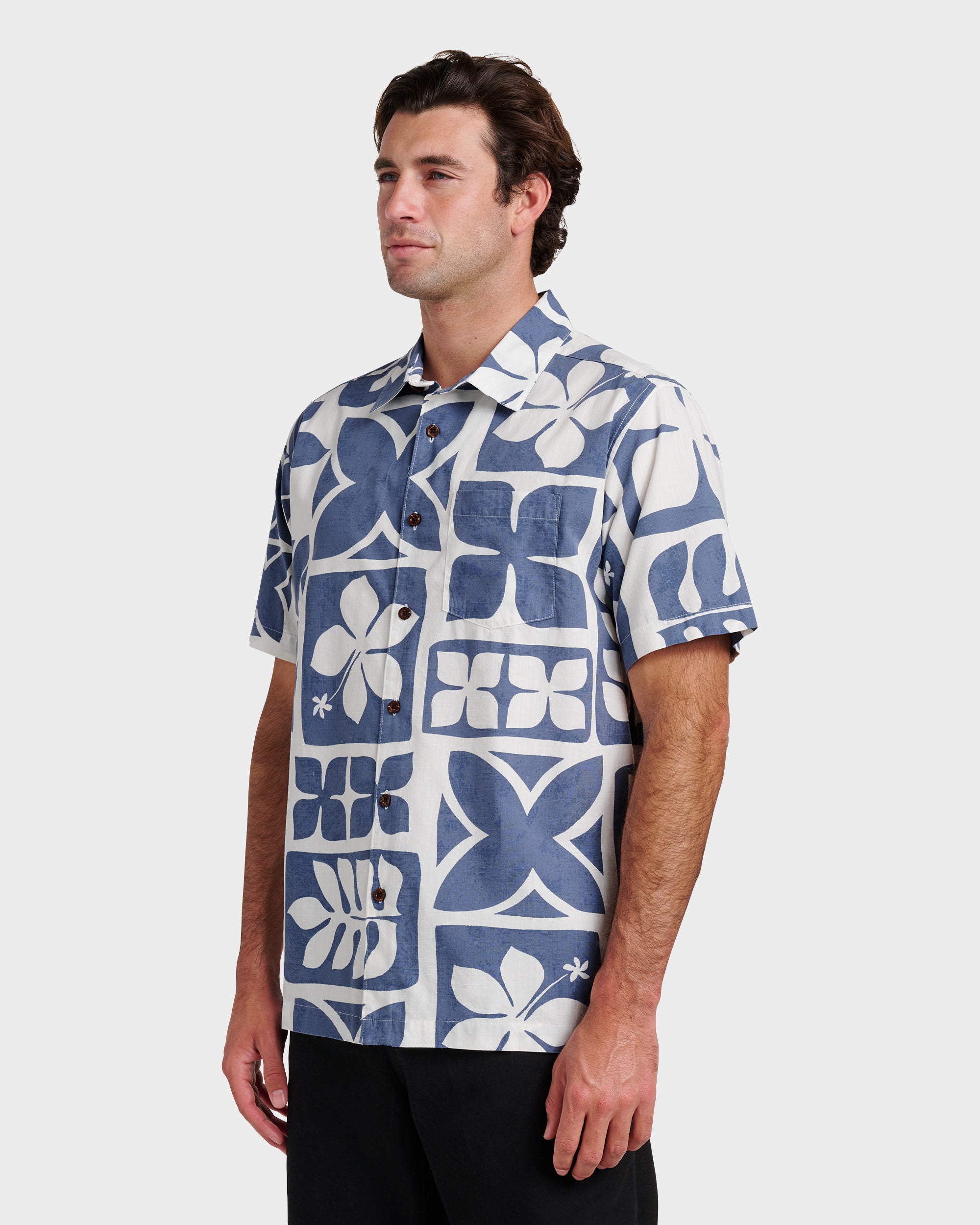 Waterman Tiki Island Shirt - Flint Stone - Image 3