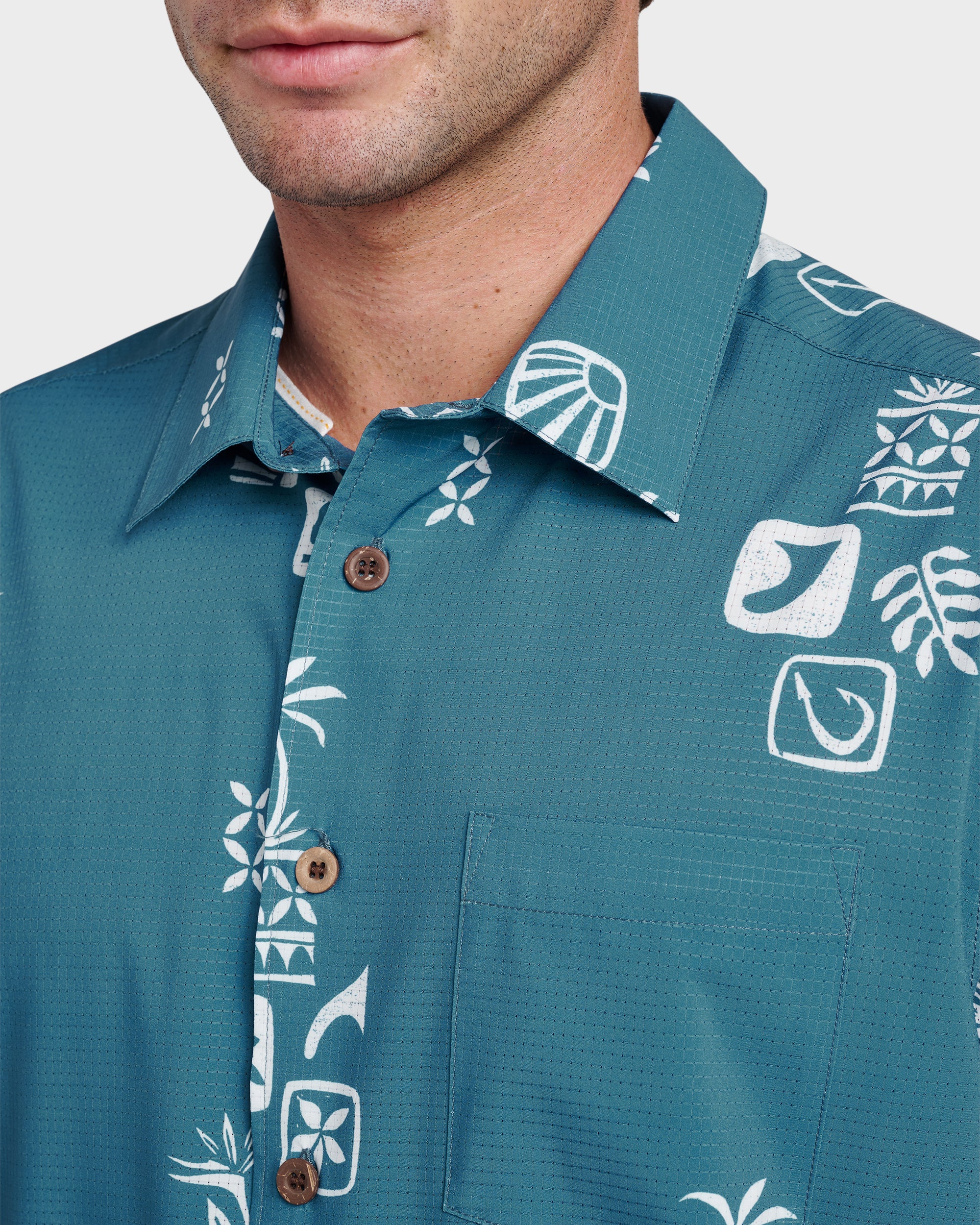 Waterman Mystic Fin Shirt - Real Teal - Image 4