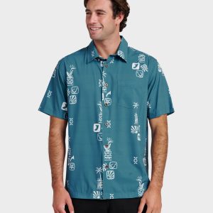 Waterman Mystic Fin Shirt - Real Teal