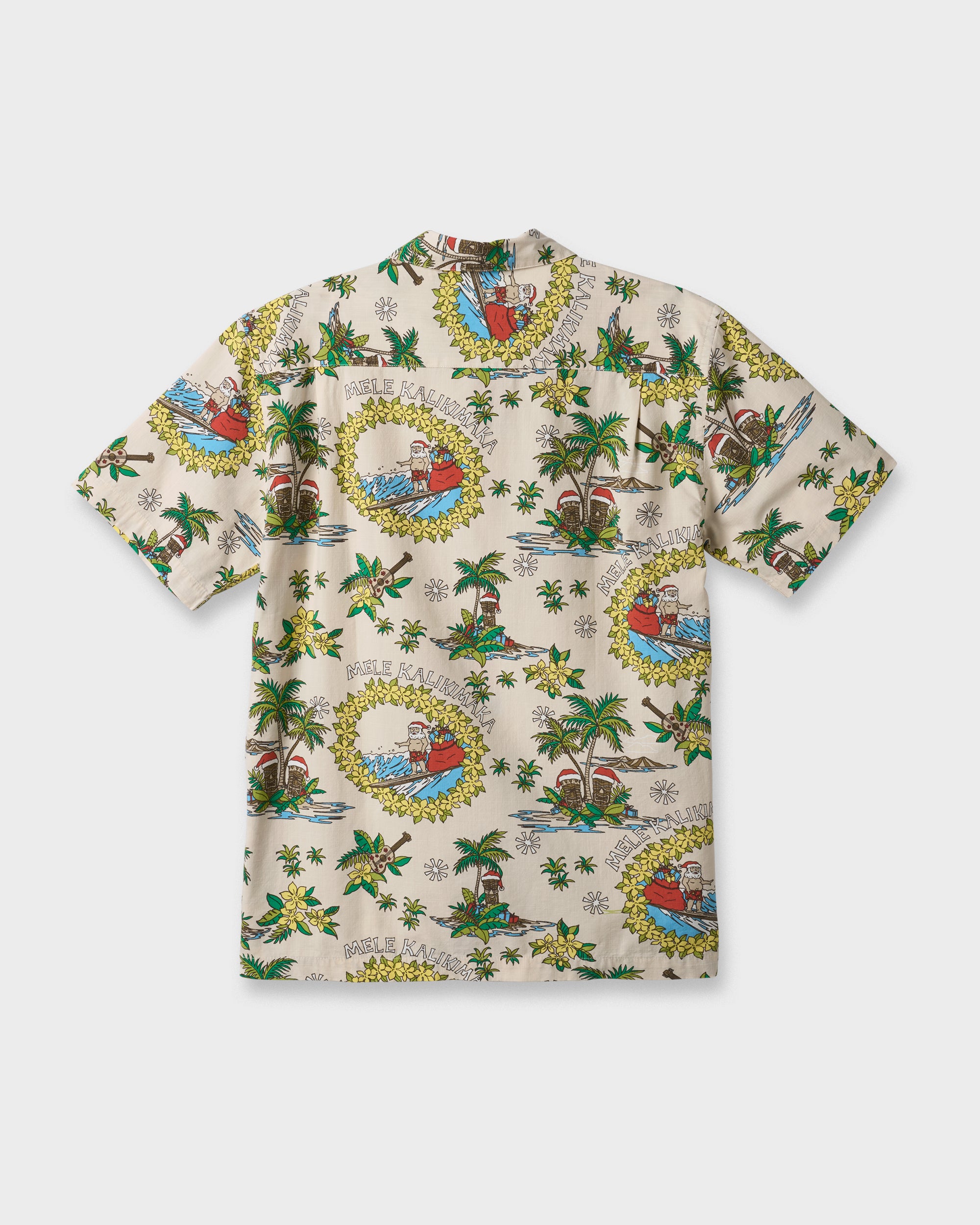 Waterman Surfing Santa Shirt - Moonbeam - Image 6