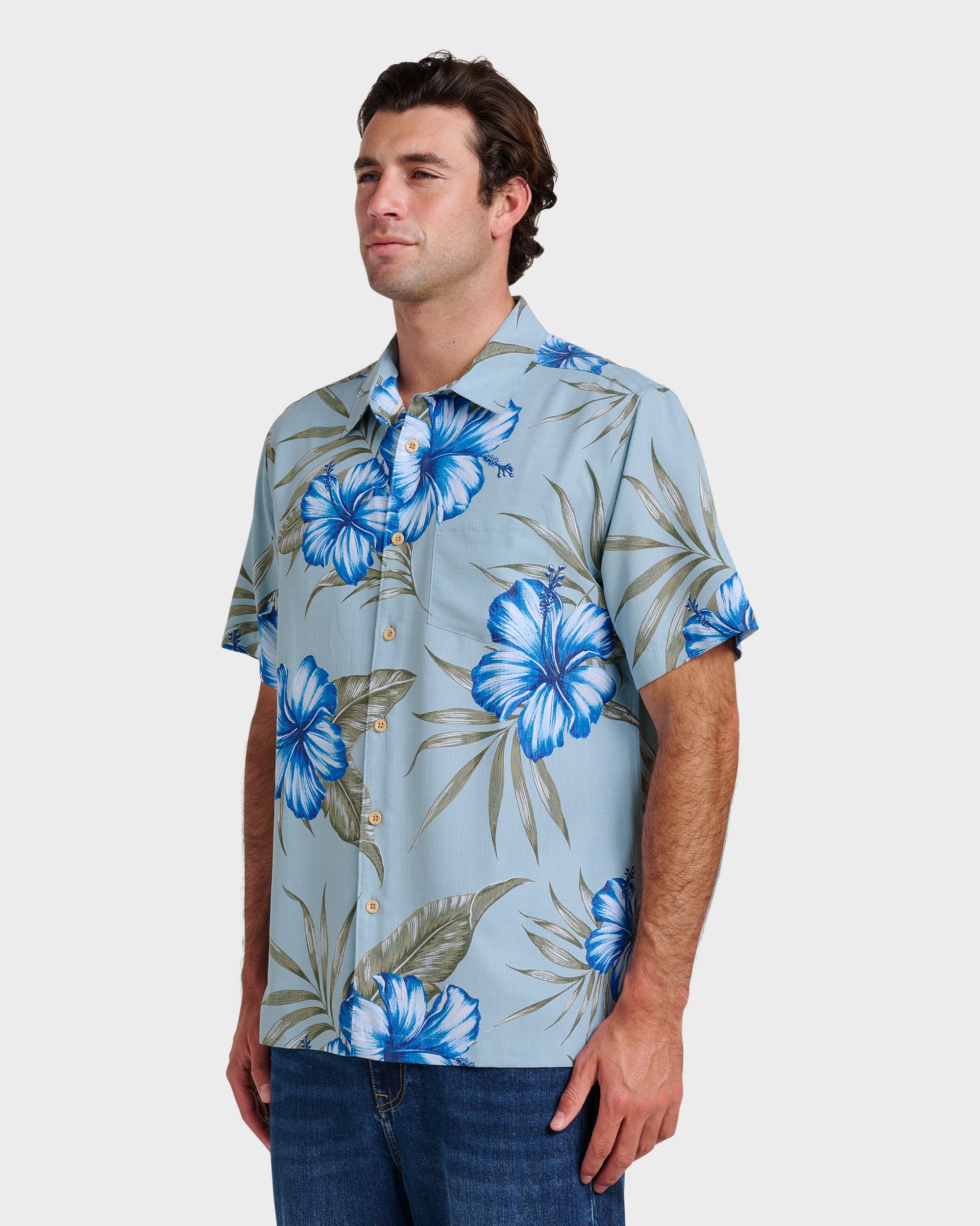 Waterman Tropical Dream Shirt - Sterling Blue - Image 3