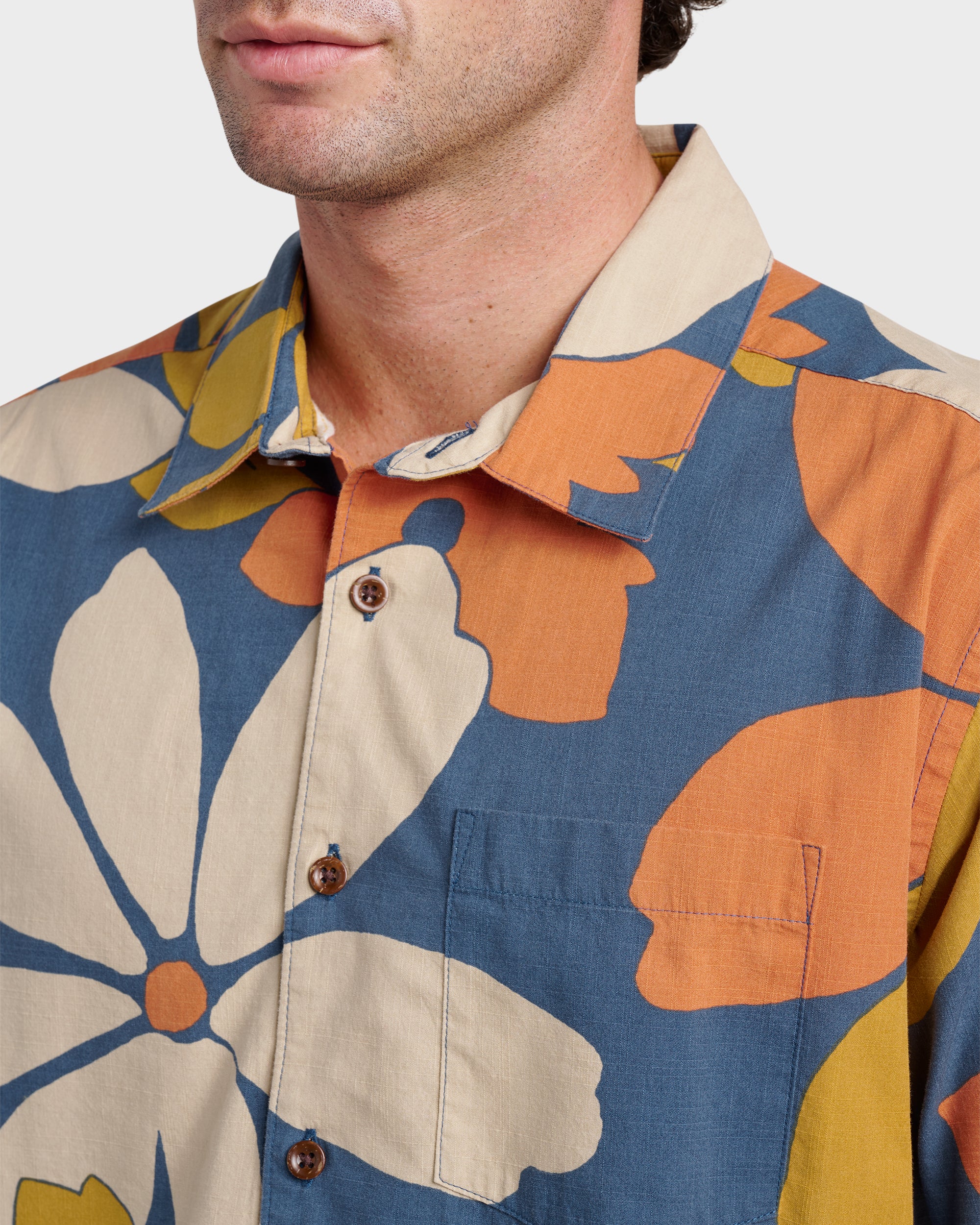 Waterman Flower Power Shirt - Sargasso Sea - Image 4