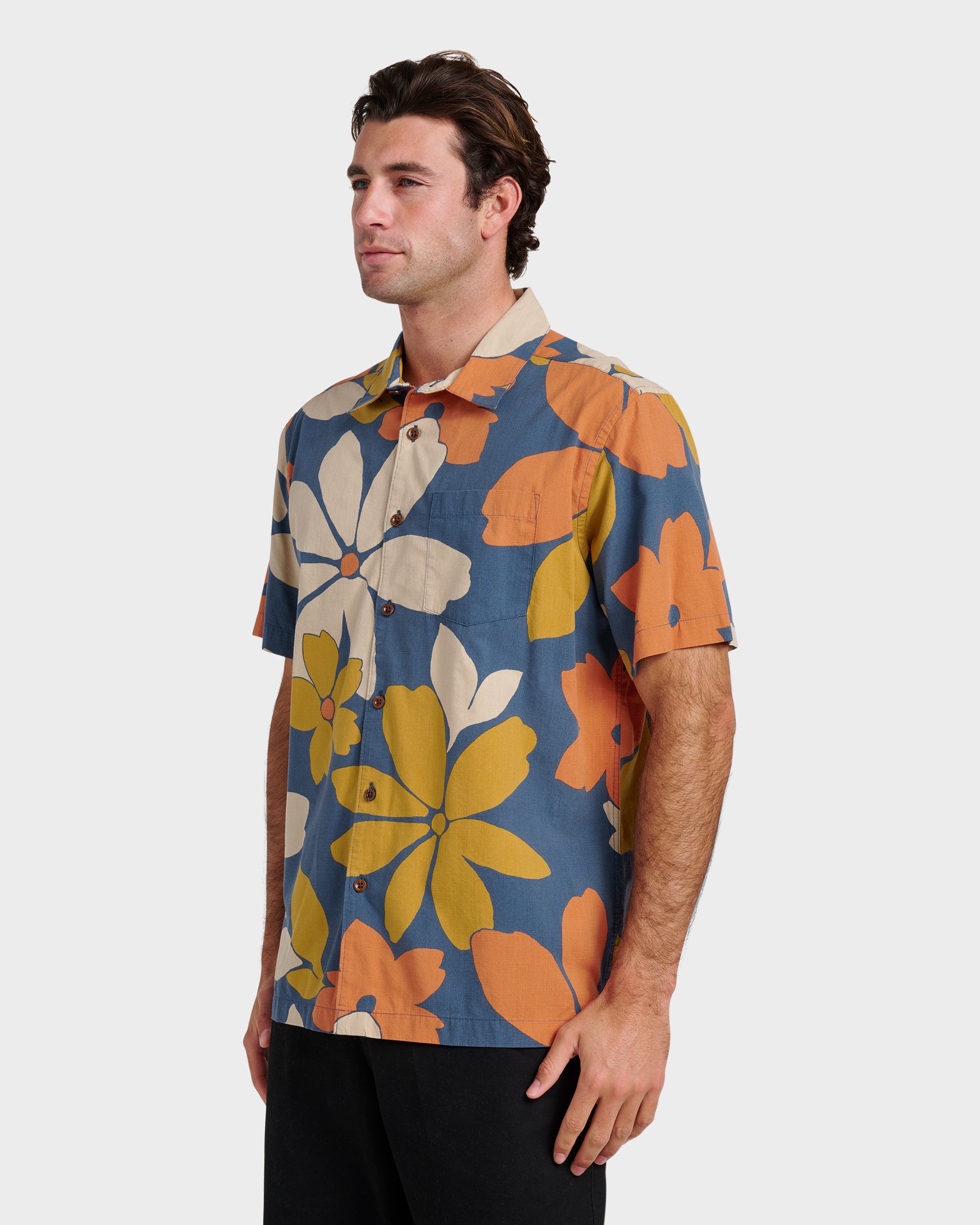 Waterman Flower Power Shirt - Sargasso Sea - Image 3