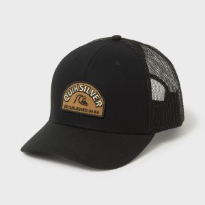 Suns Out Cotton Chino Twill Trucker Hat - Black
