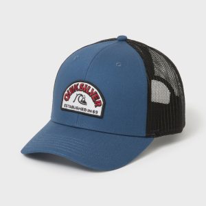 Suns Out Cotton Chino Twill Trucker Hat - Dark Denim