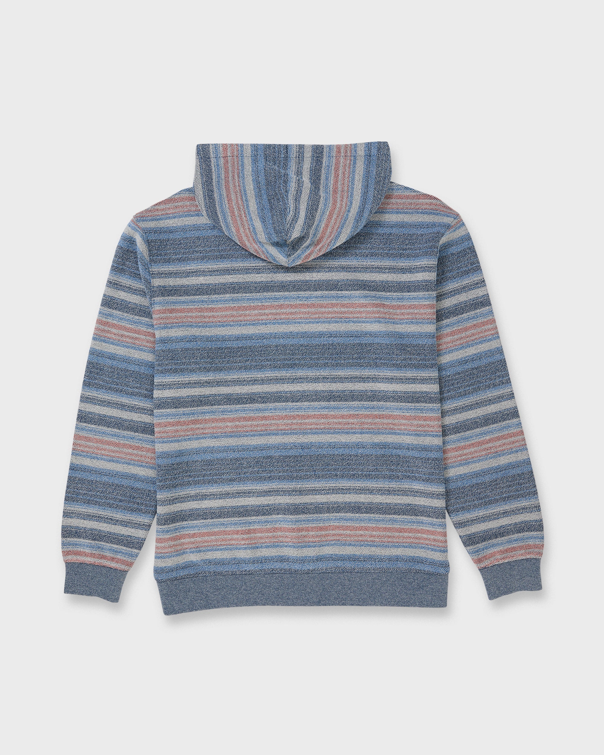Great Otway Yarn-Dyed Stripe Pullover Hoodie - Dark Denim - Image 7