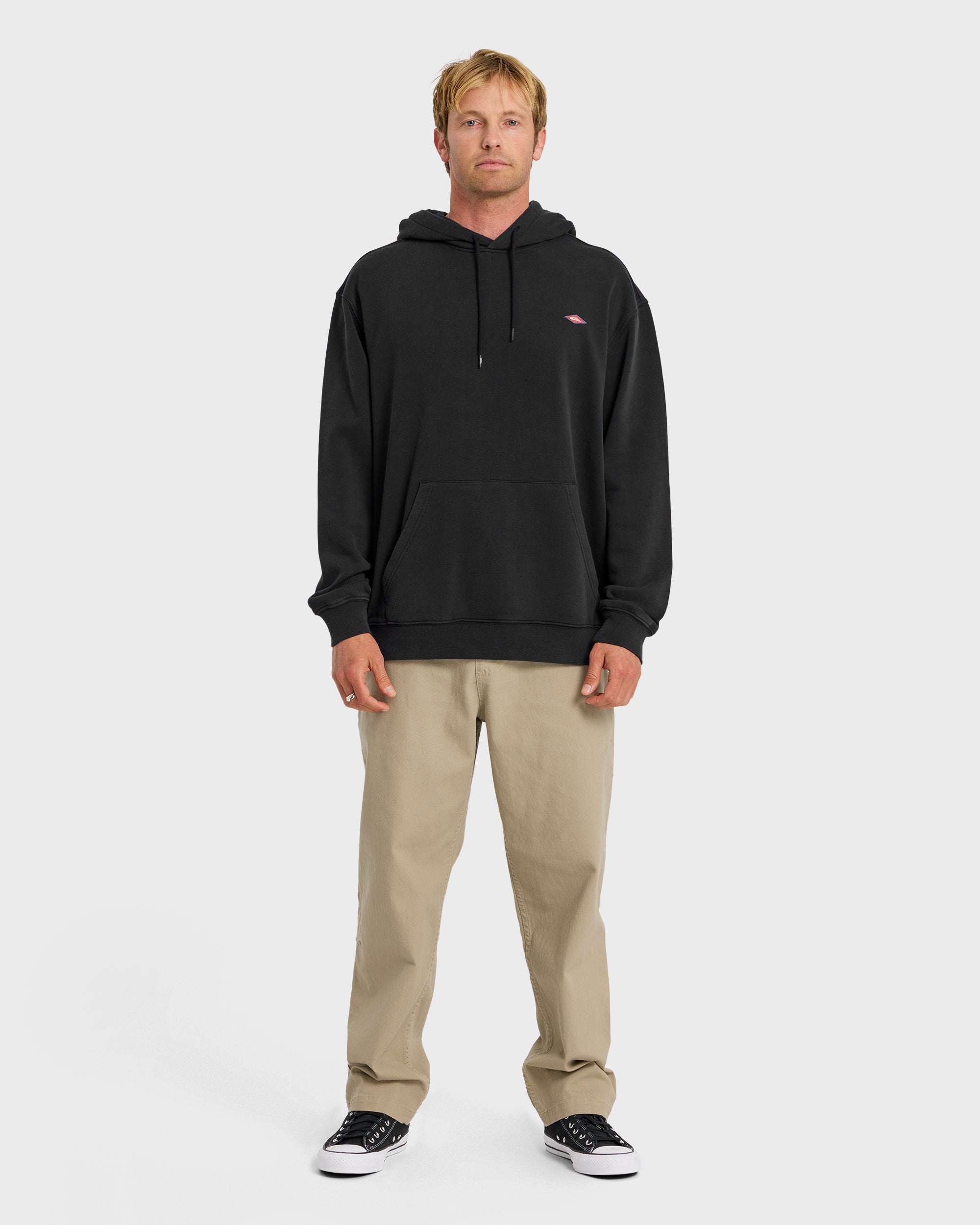 Saltwater Mineral Wash Pullover Hoodie - Anthracite - Image 3
