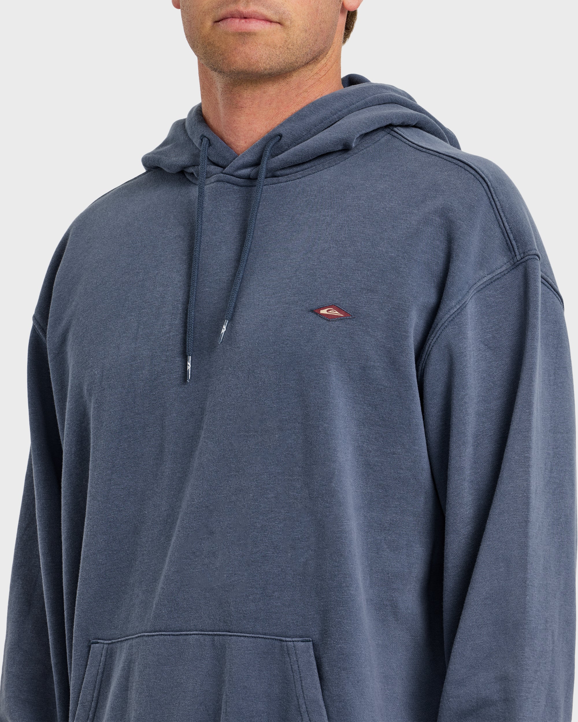 Saltwater Mineral Wash Pullover Hoodie - Dark Denim - Image 5