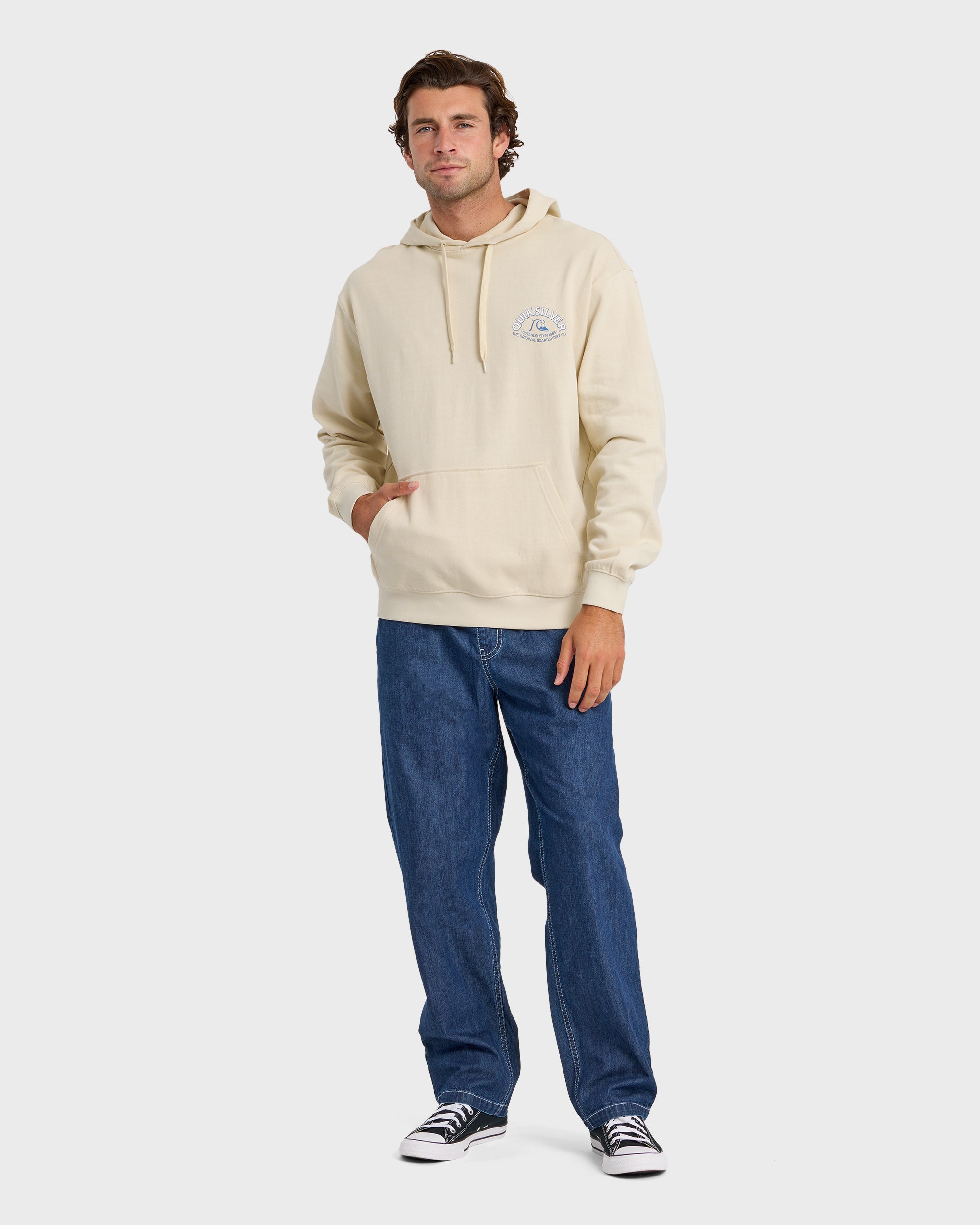 Graphic Pullover Hoodie - Bone White - Image 3