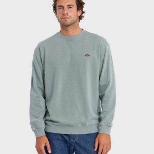 Saltwater Mineral Wash Crewneck Sweatshirt - Lily Pad