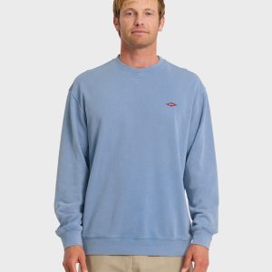 Saltwater Mineral Wash Crewneck Sweatshirt - Riviera