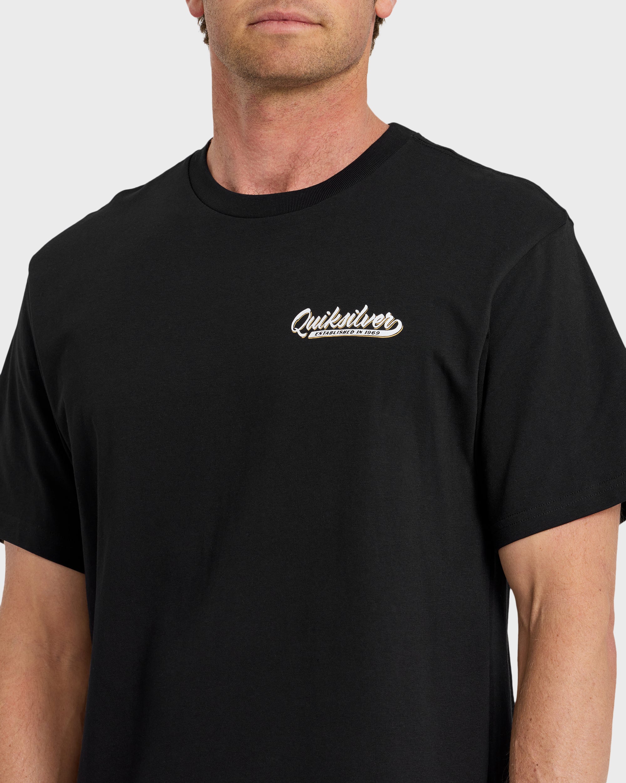 Thick To Thin Graphic Short Sleeve T-Shirt - Black - Image 5